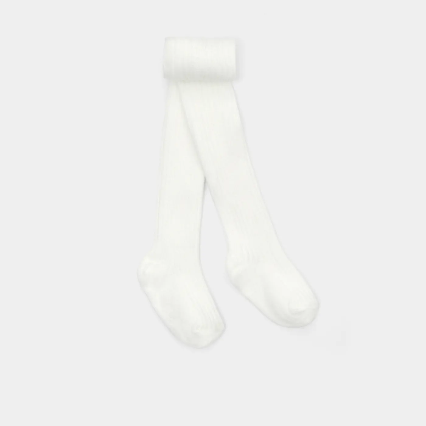 Accessories-Jacadi Baby ribbed tights Jacadi soft white