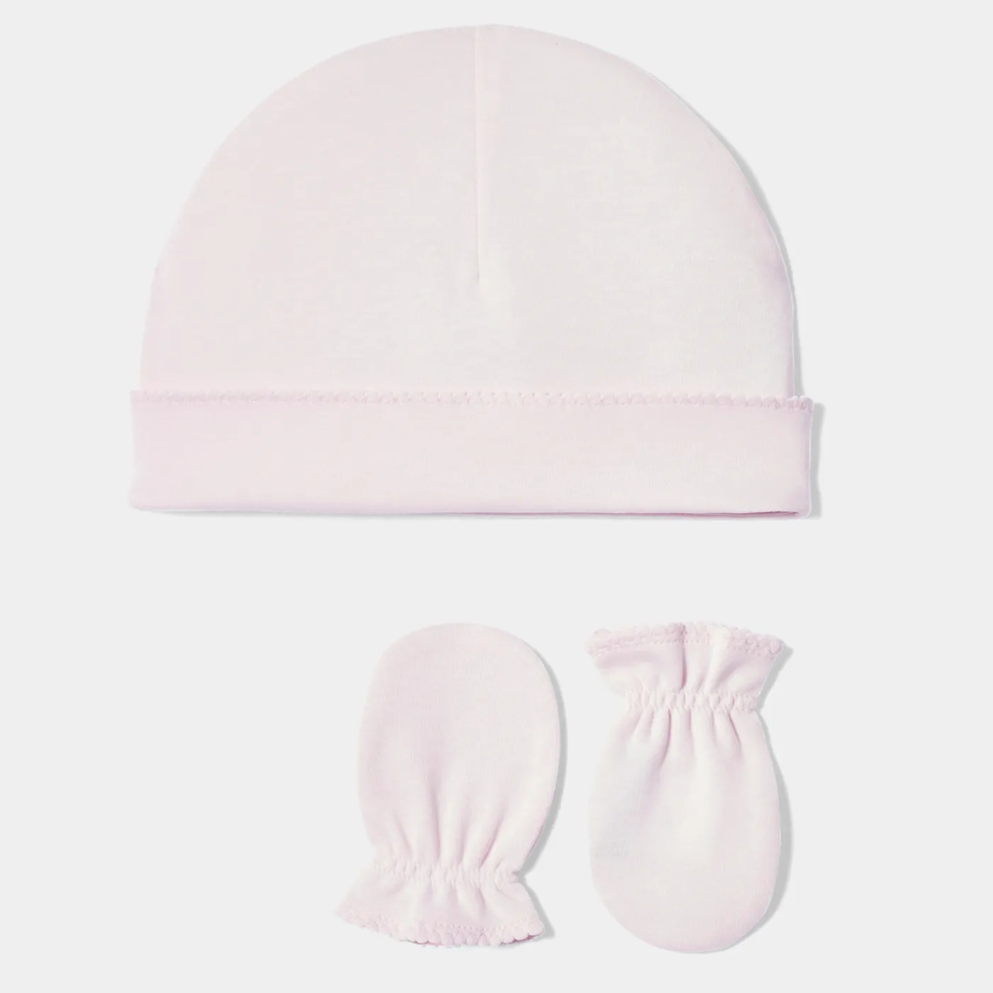 Beanies, Scarves And Gloves|Accessories-Jacadi Baby bonnet and mittens set Jacadi pale Pink
