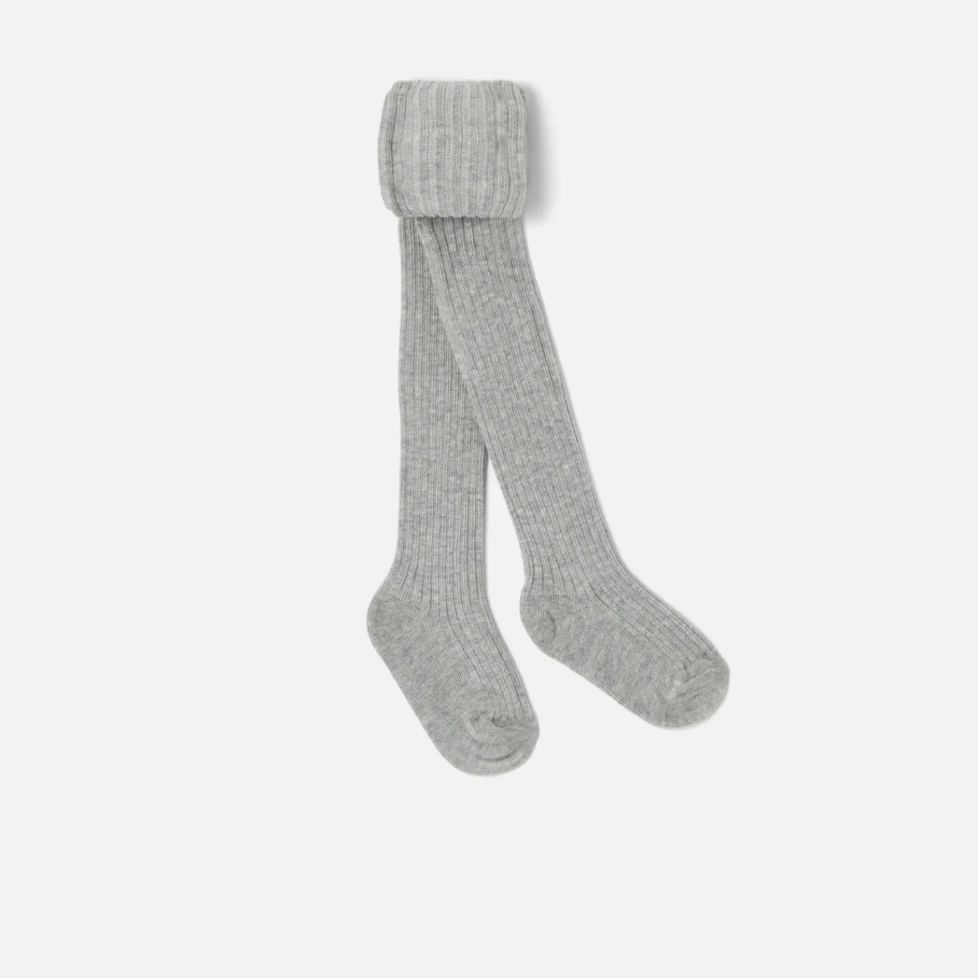 Accessories-Jacadi Baby ribbed tights Jacadi light Heather Grey