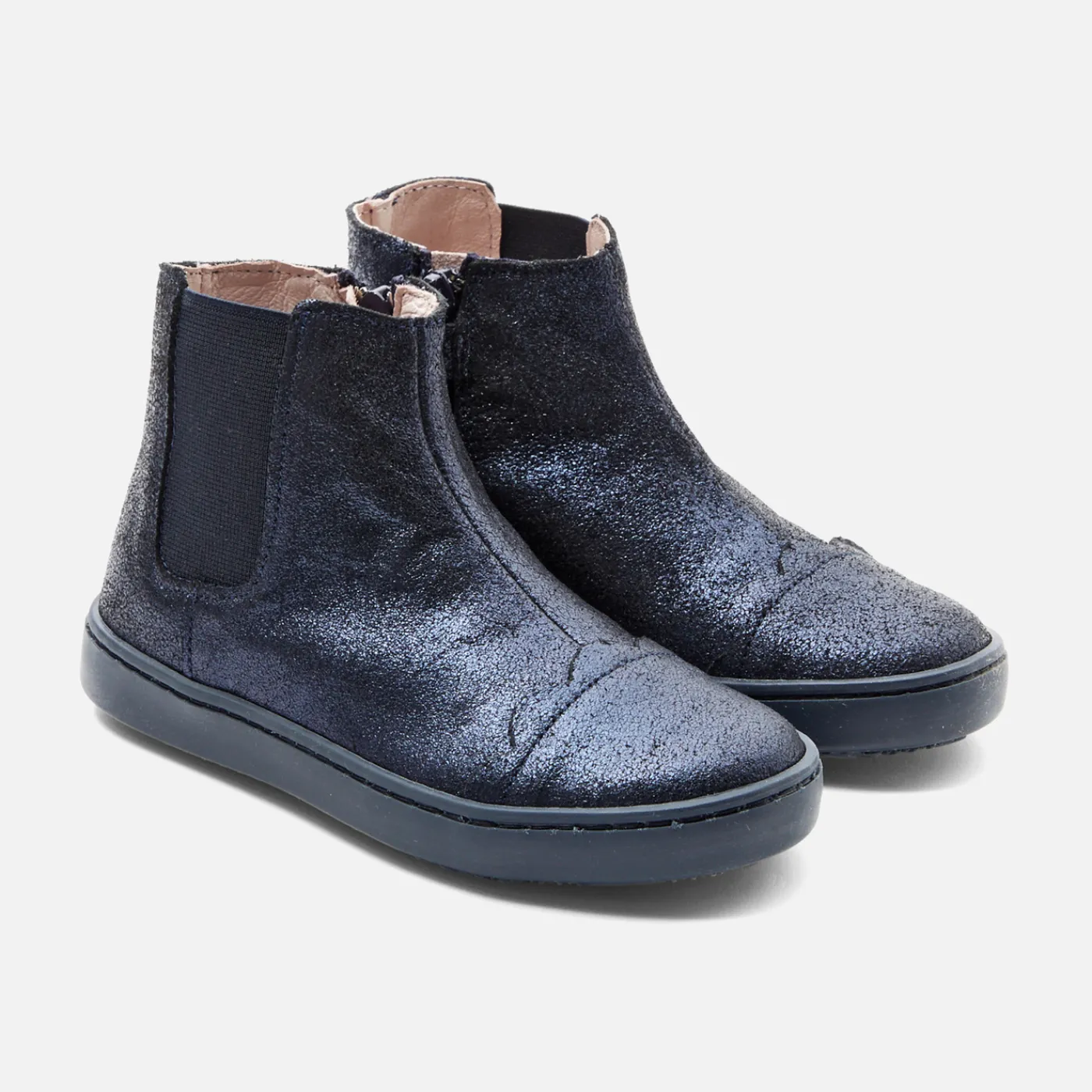 Ankle & Lined Boots-Jacadi Girl Chelsea boots Blue