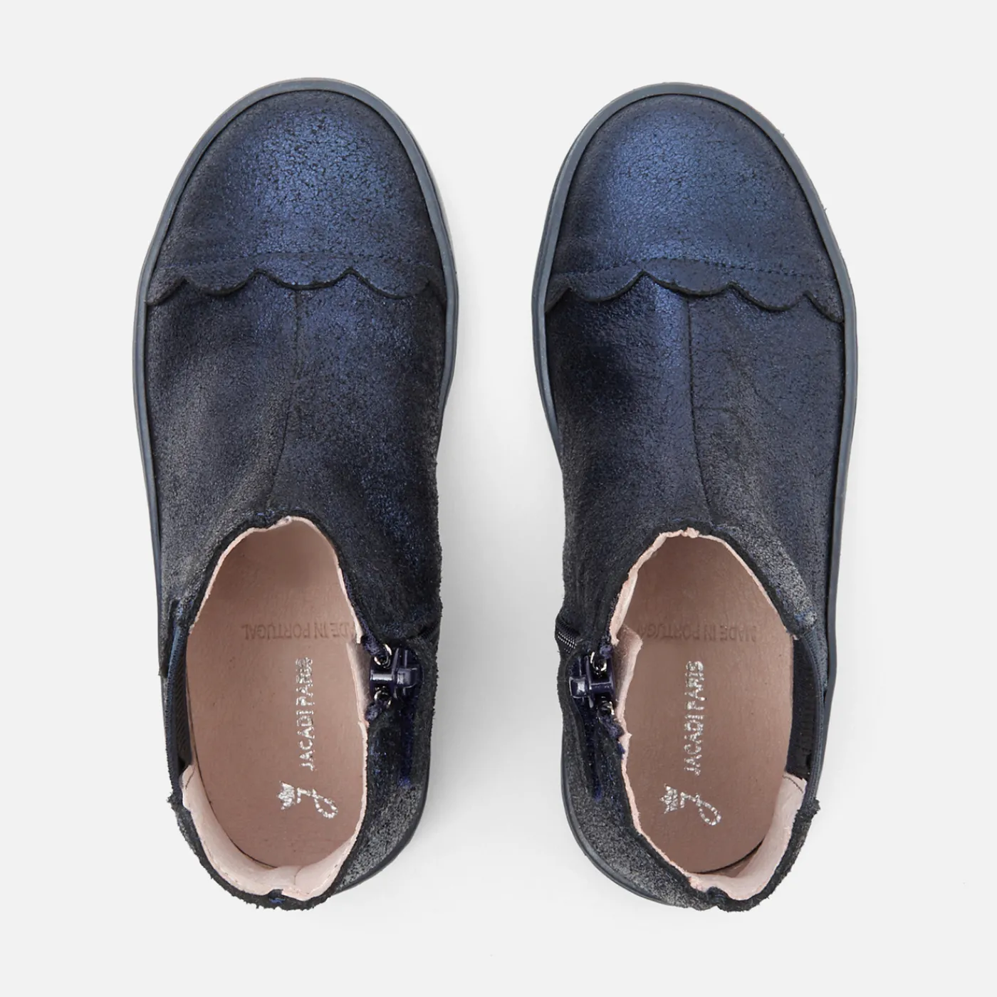 Ankle & Lined Boots-Jacadi Girl Chelsea boots Blue