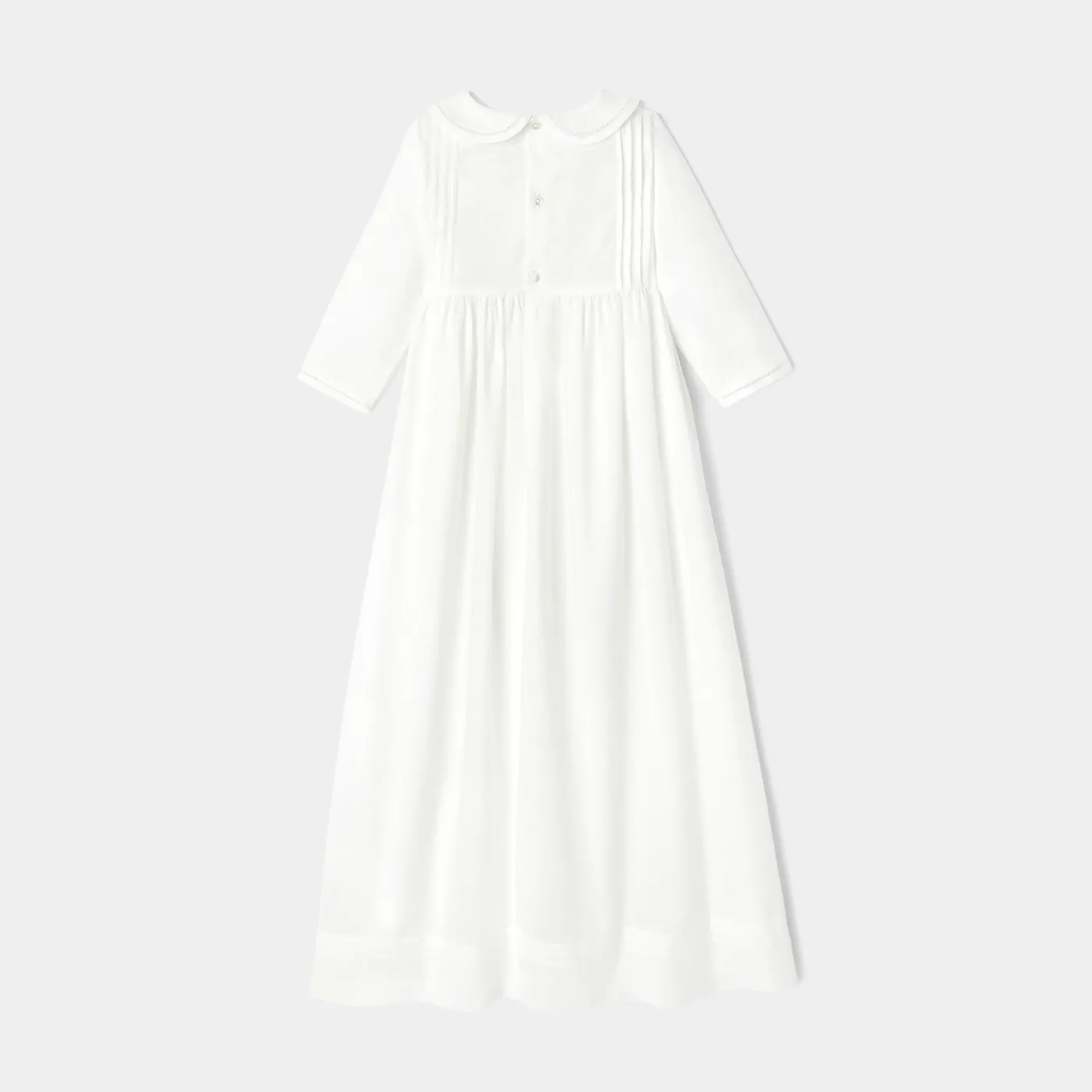 Dresses-Jacadi Baby girl ceremony long dress Jacadi White