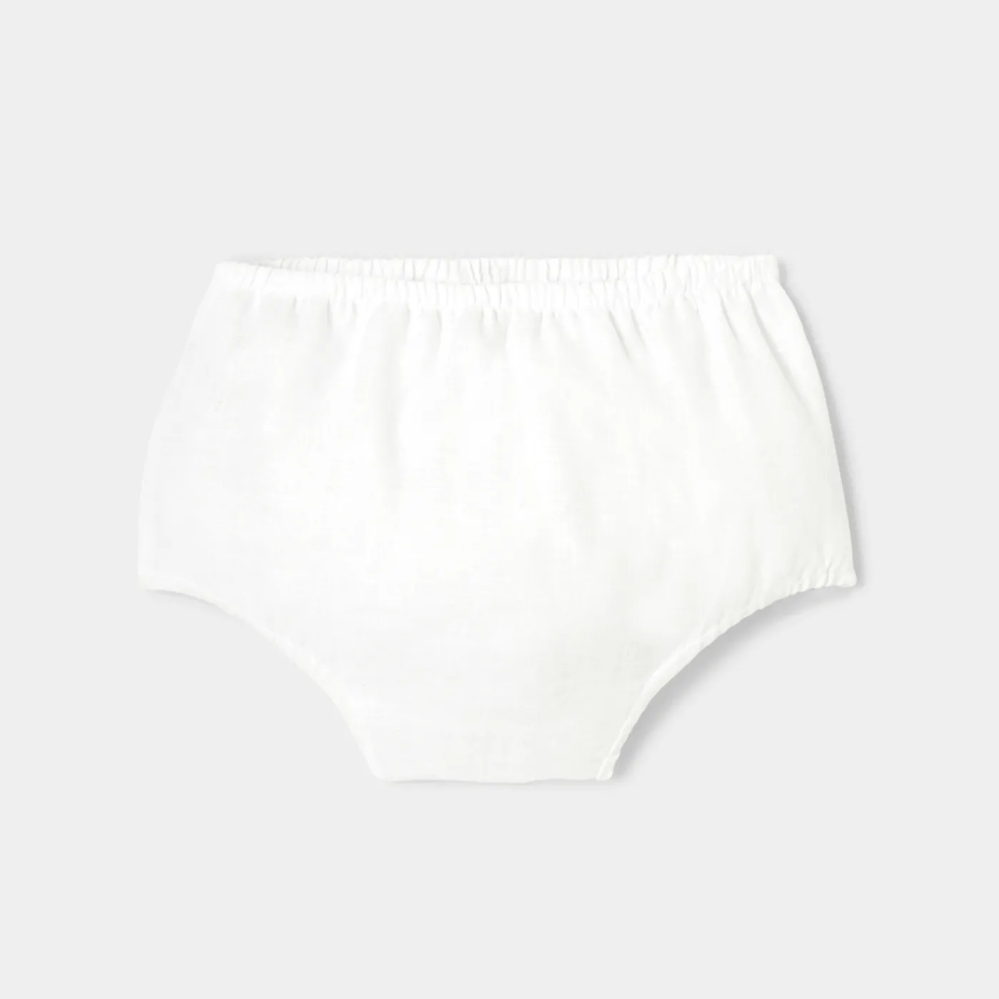 Dresses-Jacadi Baby girl linen ceremony dress Jacadi White