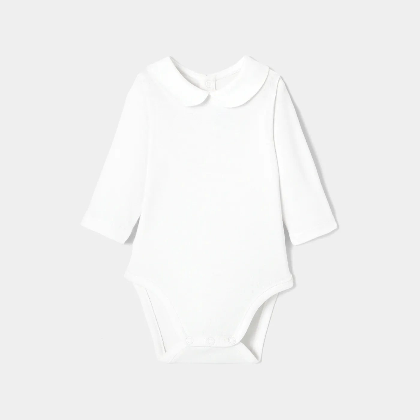 Bodysuits-Jacadi Baby girl long sleeves bodysuit Jacadi White