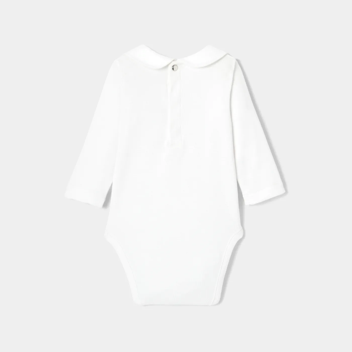 Bodysuits-Jacadi Baby girl long sleeves bodysuit Jacadi White