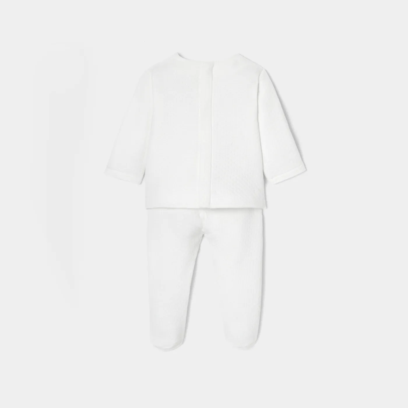 Bloomers, Overalls And Sets-Jacadi Baby girl comfort set Jacadi White