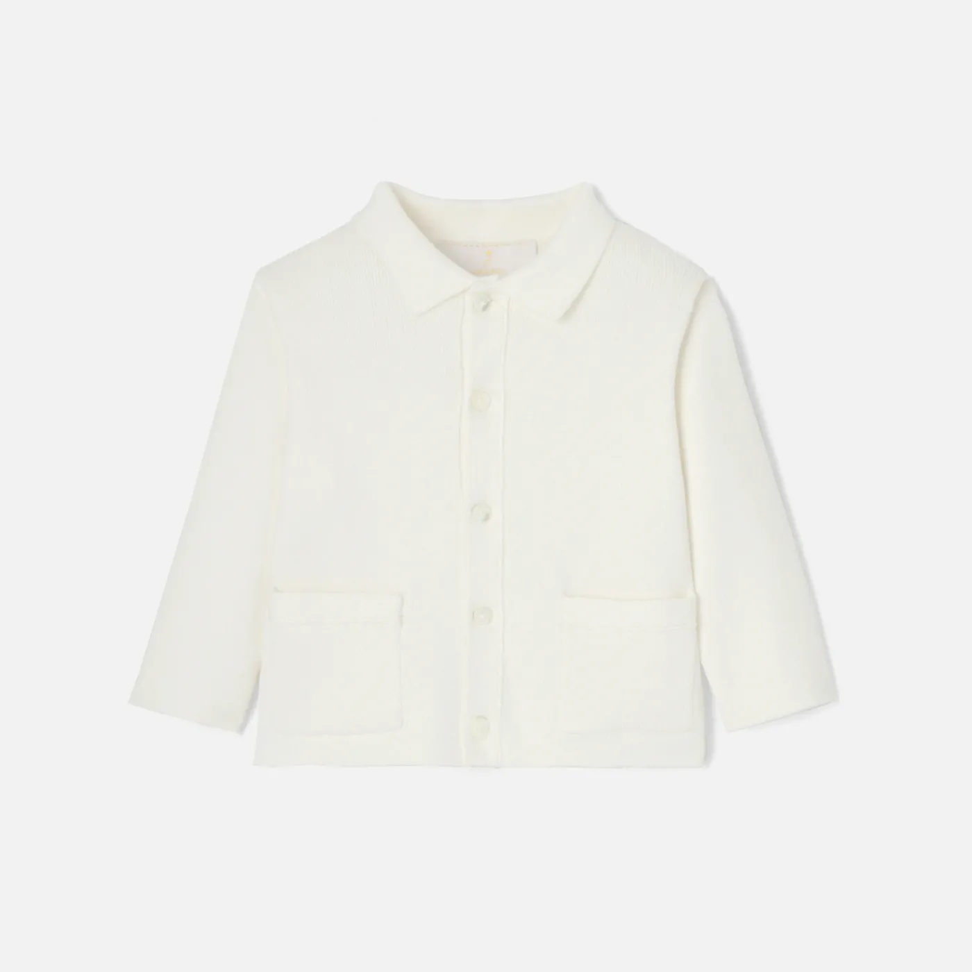Sweaters, Sweatshirts And Cardigans-Jacadi Baby boy ceremony cardigan Jacadi soft white