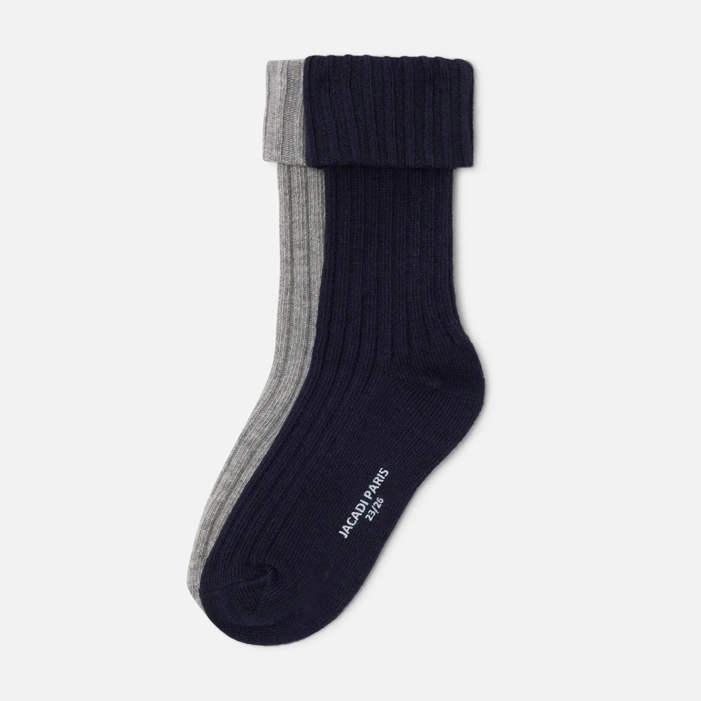 Socks And Booties|Accessories-Jacadi Boy duo of socks Navy/Grey