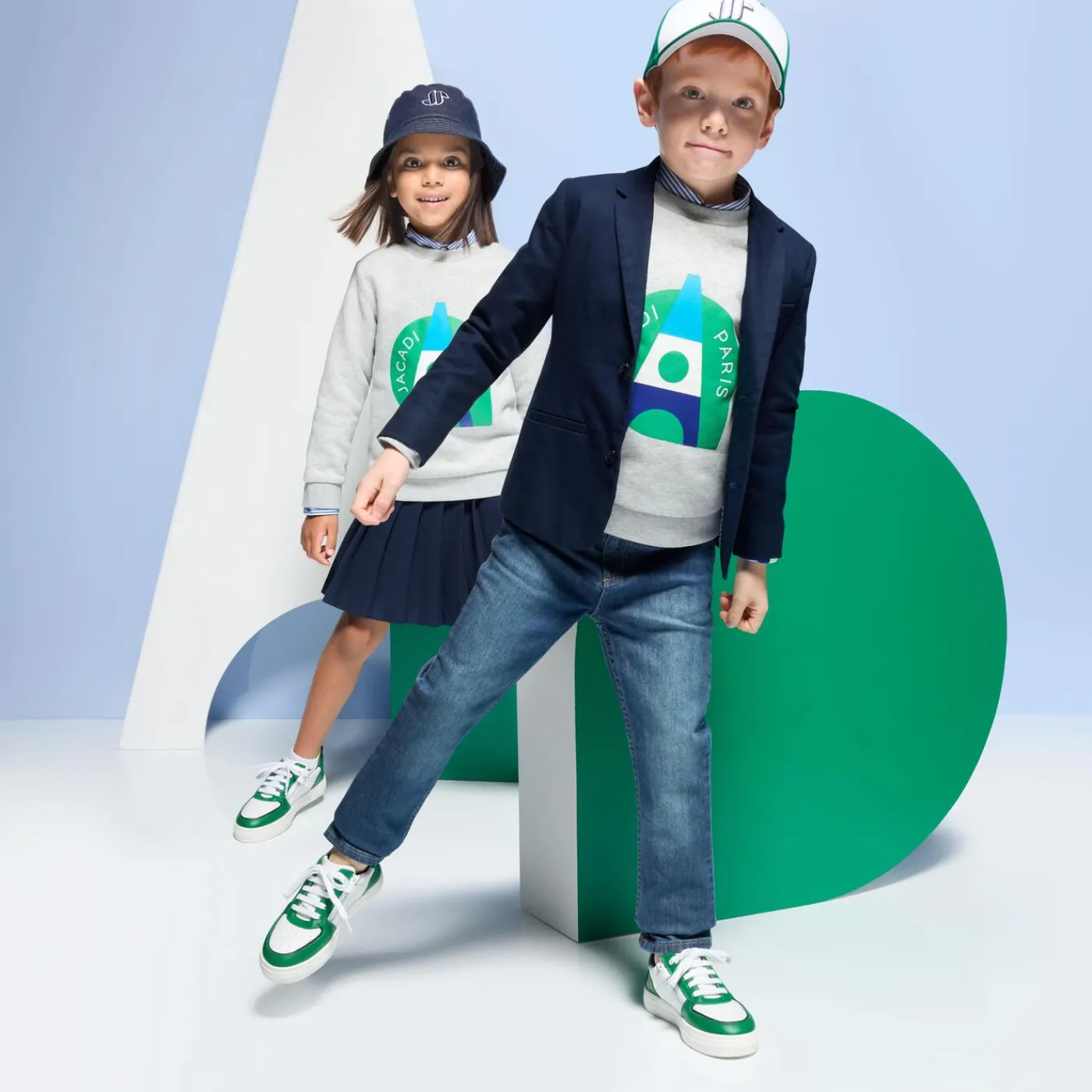 Sneakers|Sneakers-Jacadi Child sneakers Navy/Green