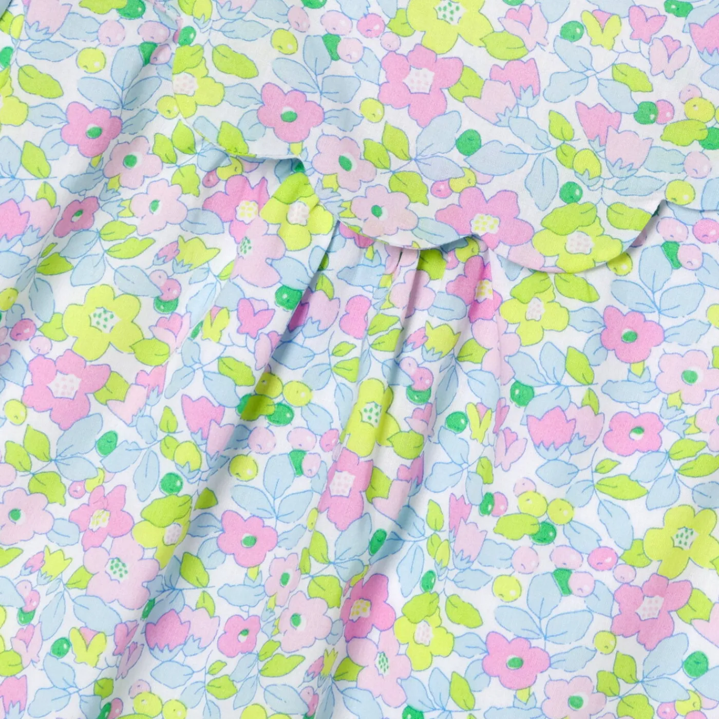 Dresses-Jacadi Baby girl dress in Liberty fabric White/Multicolour