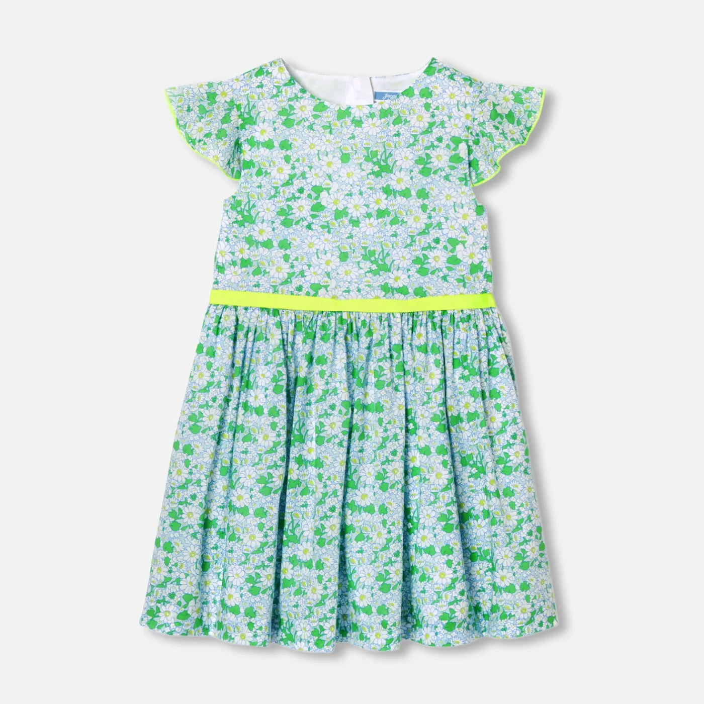 Dresses And Skirts-Jacadi Girl dress in Liberty fabric White/Multicolour