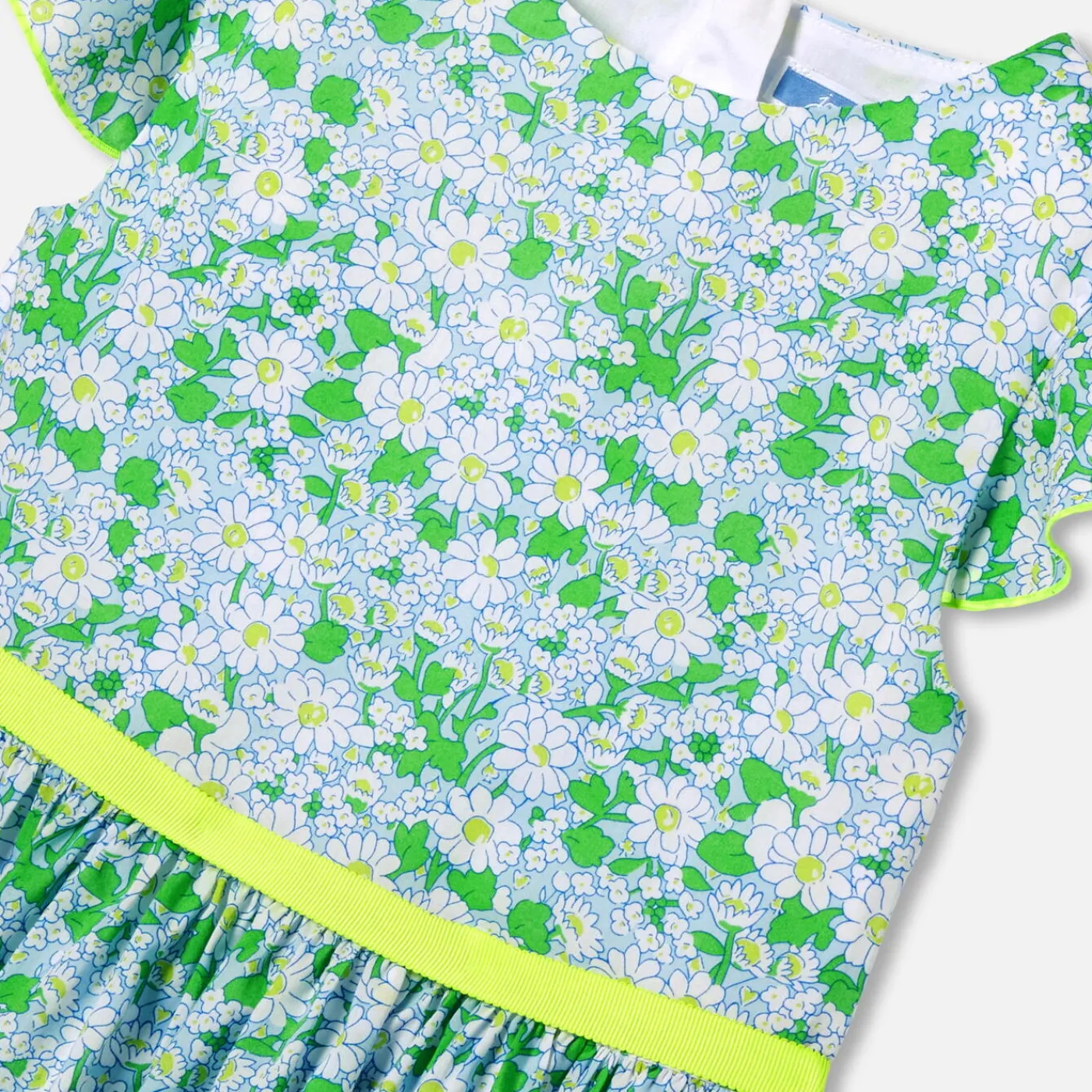 Dresses And Skirts-Jacadi Girl dress in Liberty fabric White/Multicolour