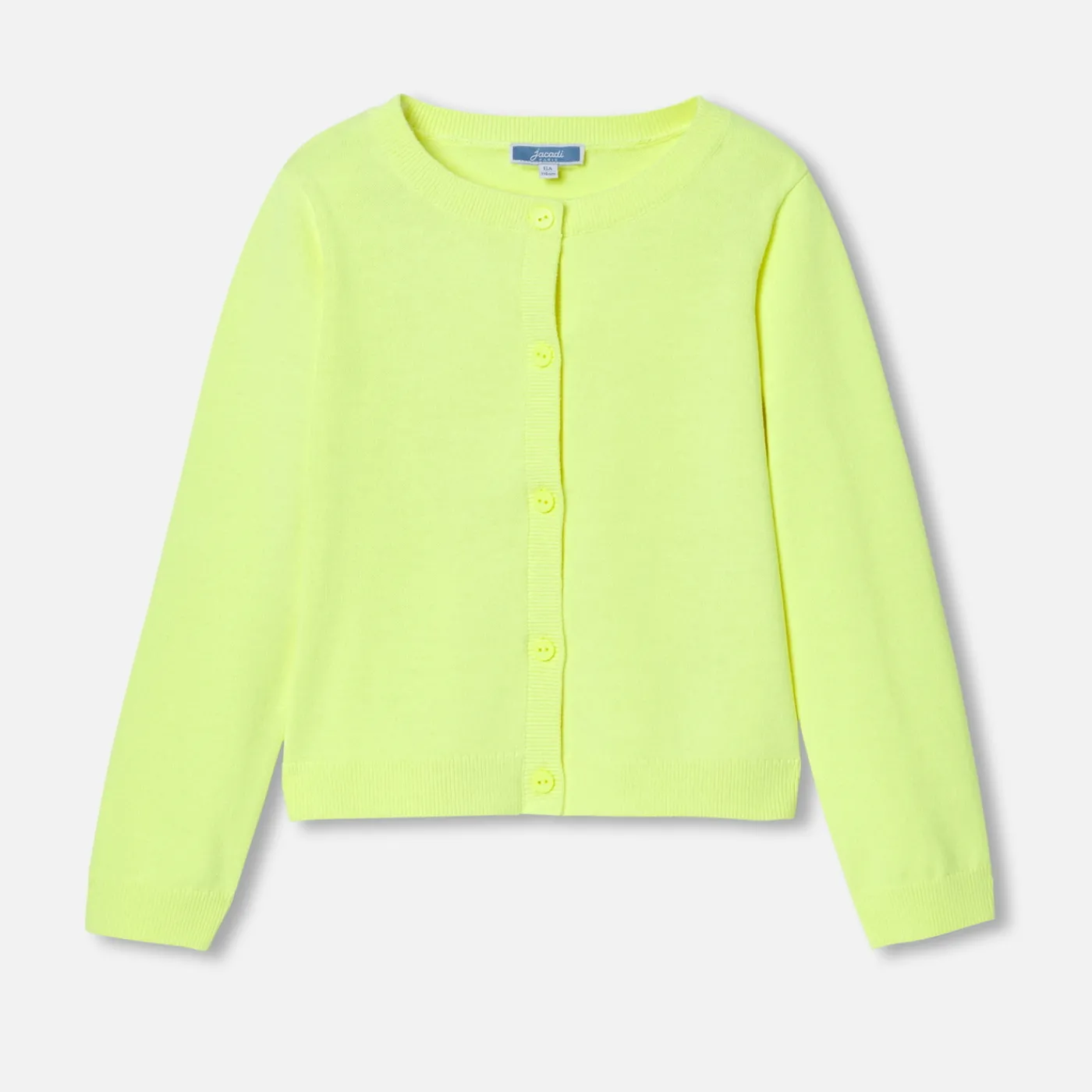 Cardigans, Sweaters And Sweatshirts-Jacadi Girl short cardigan Neon Yellow