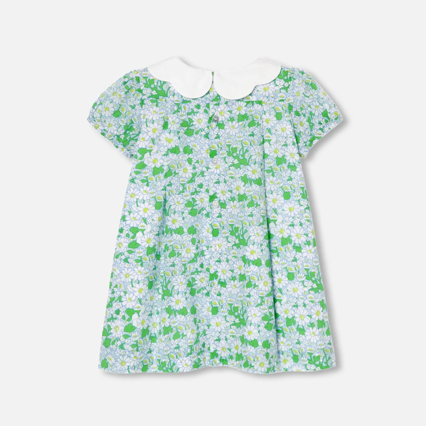 Dresses-Jacadi Baby girl dress in Liberty fabric White/Multicolour