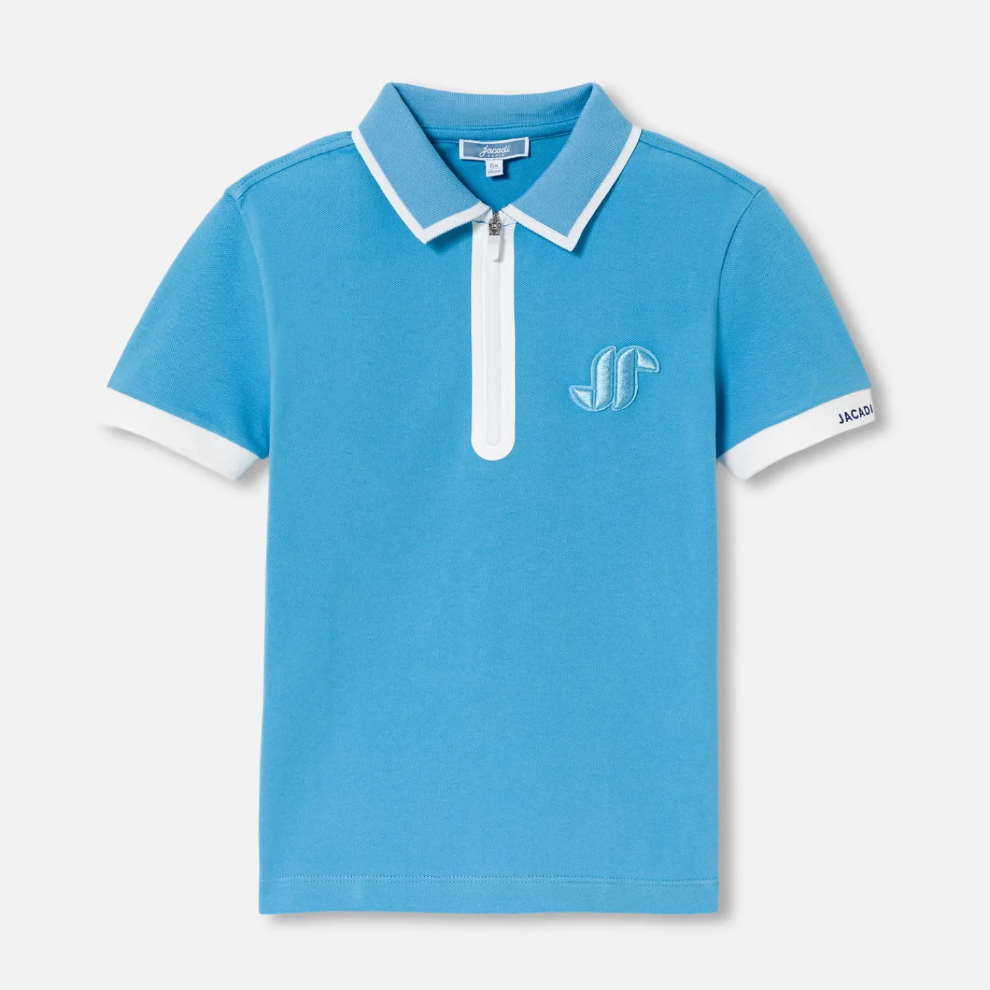 T-Shirts And Polo Shirts-Jacadi Boy short-sleeved polo Light blue