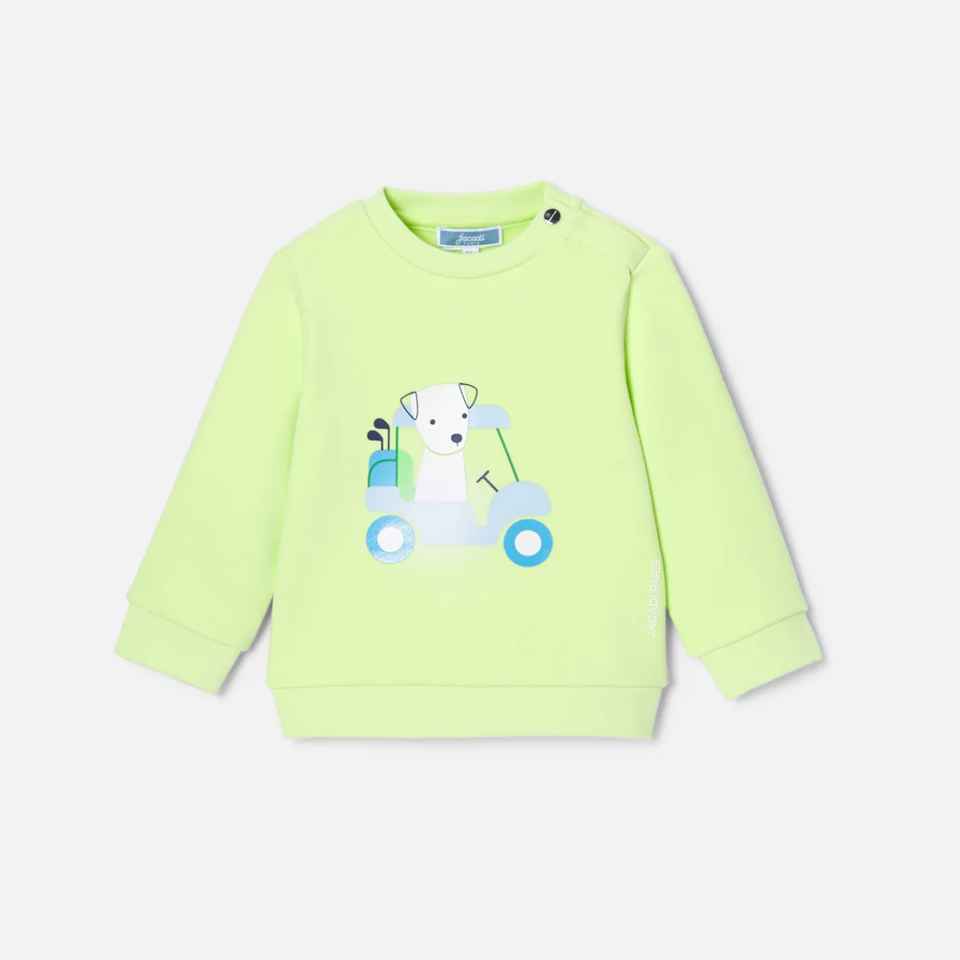 Sweaters, Sweatshirts And Cardigans-Jacadi Baby boy fleece sweatshirt Anise green