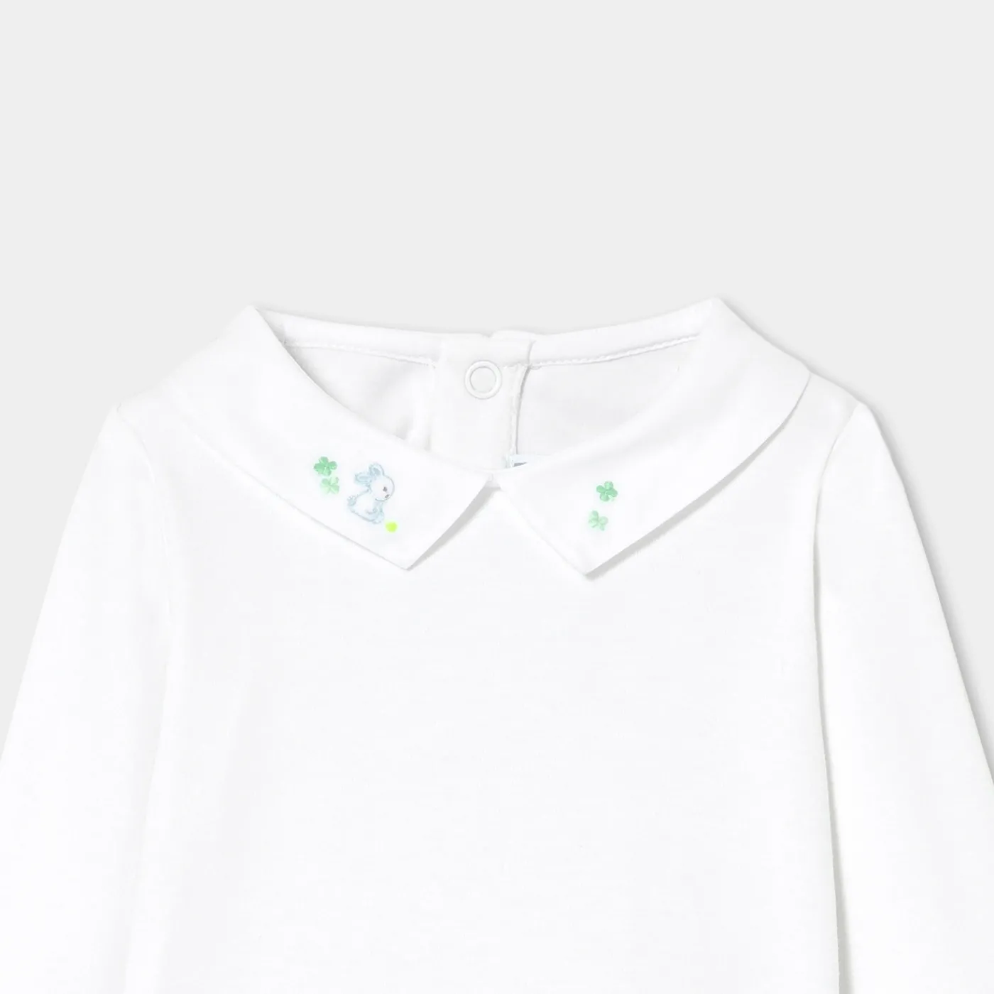 Bodysuits-Jacadi Baby boy long sleeve bodysuit Jacadi White