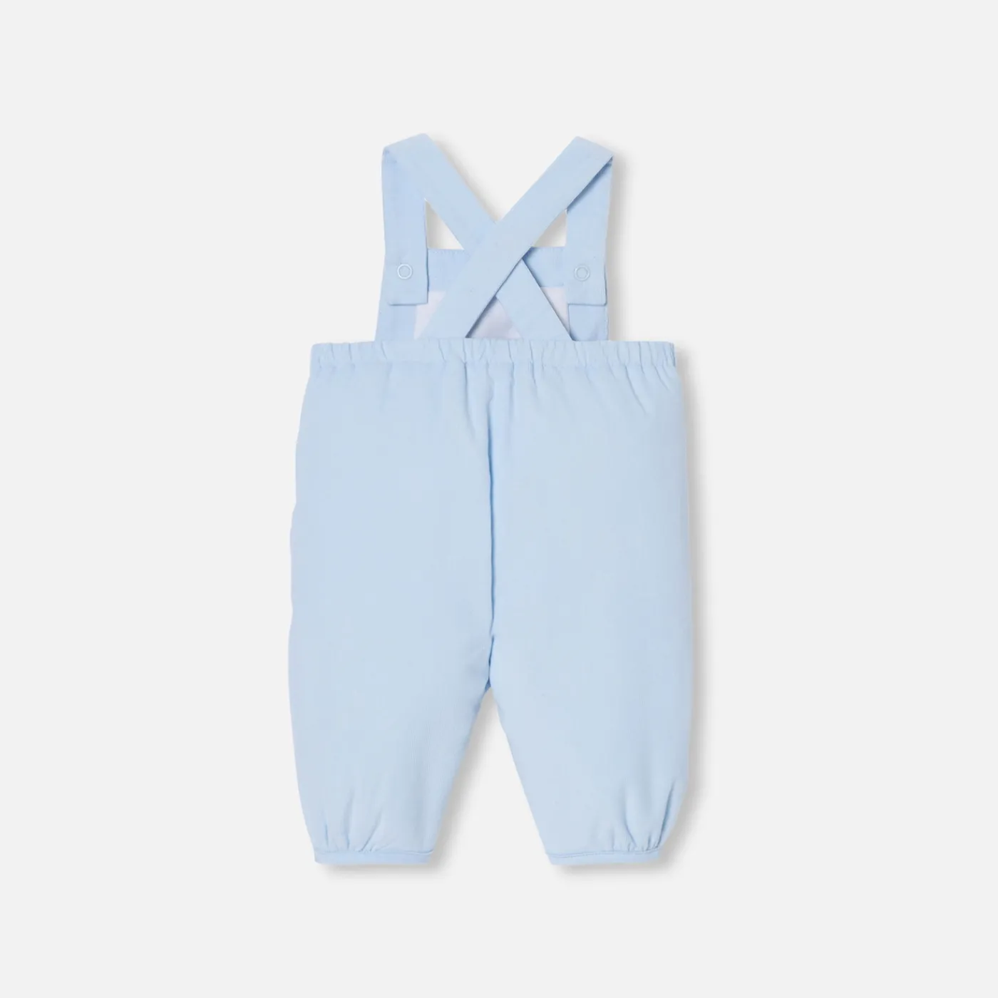 Bloomers, Overalls And Sets-Jacadi Baby boy velour overalls Pale blue