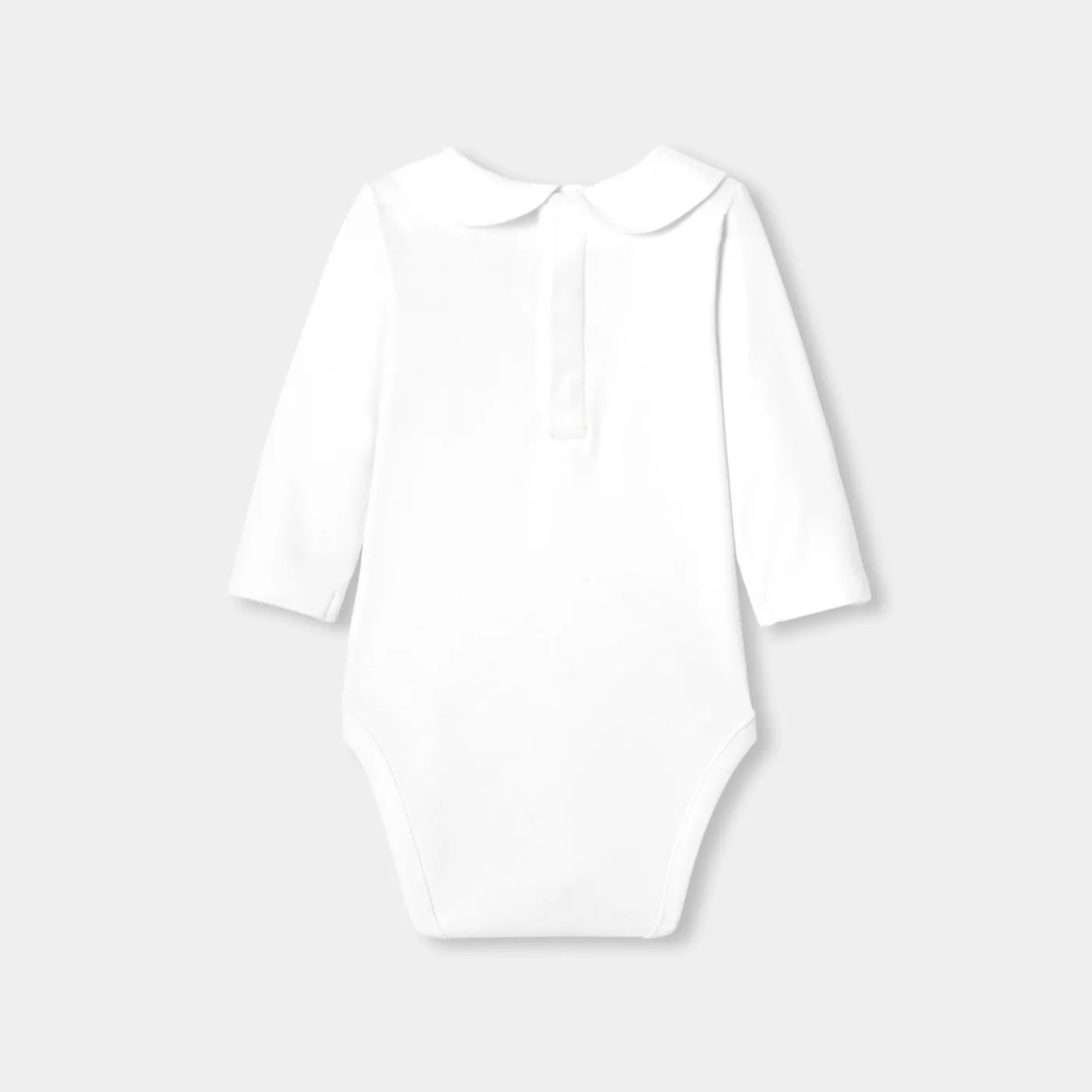 Bodysuits-Jacadi Baby girl long-sleeved bodysuit Jacadi White