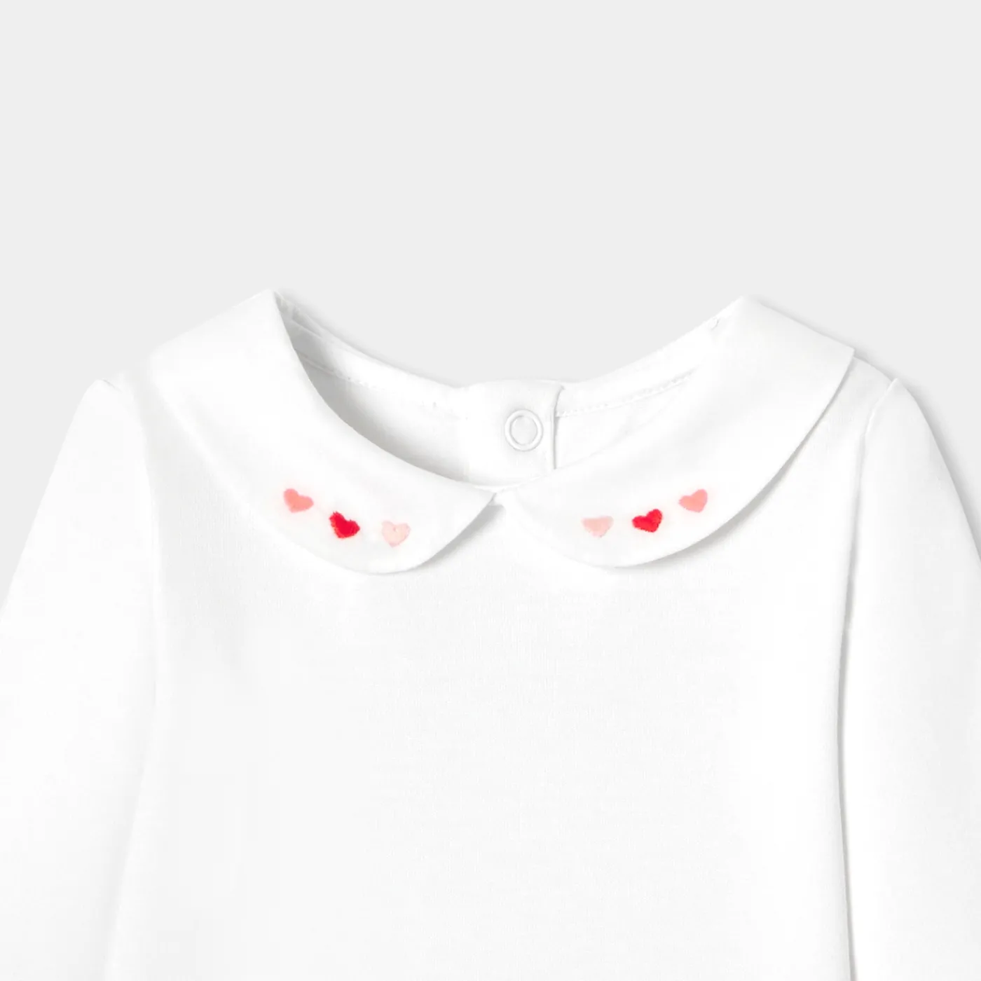 Bodysuits-Jacadi Baby girl long-sleeved bodysuit Jacadi White