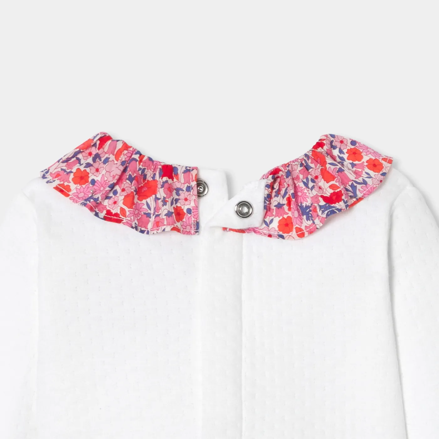 Bloomers, Overalls And Sets-Jacadi Baby girl comfort set in double jersey Jacadi White