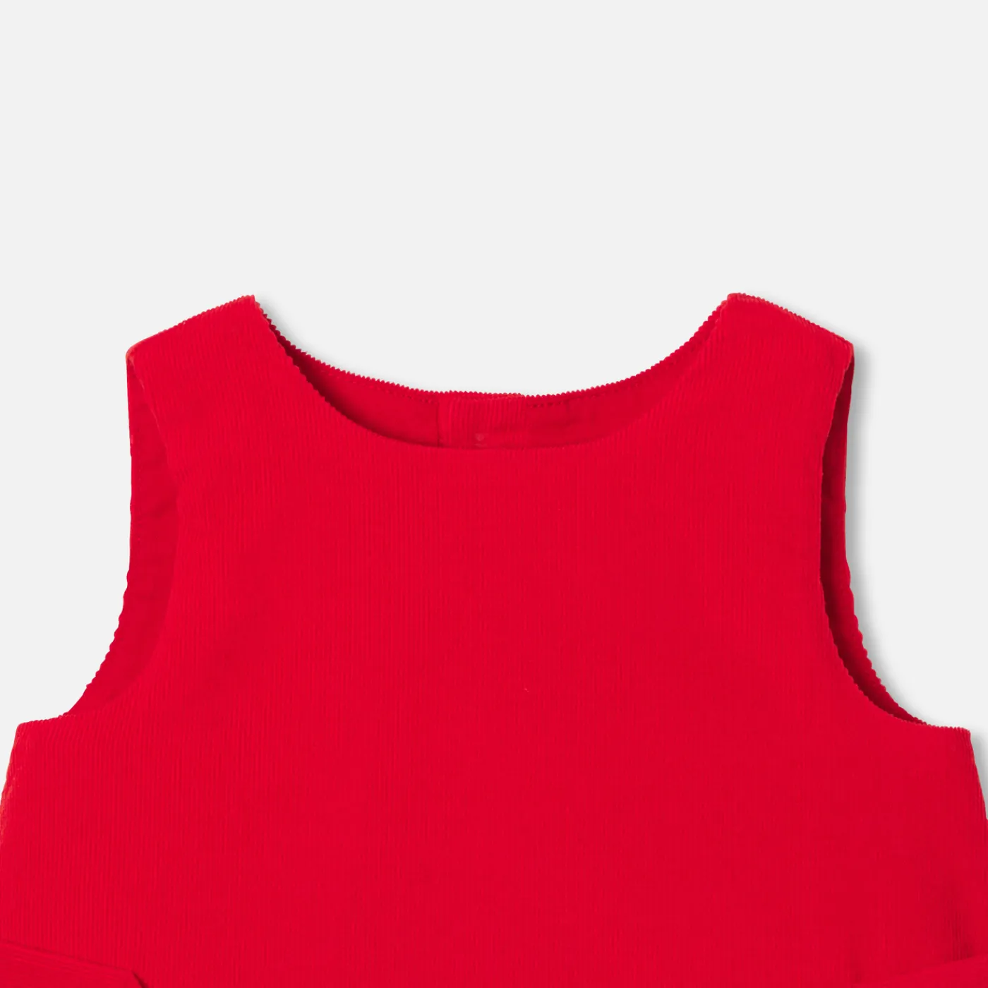 Dresses-Jacadi Baby girl velvet pinafore dress Tomato red