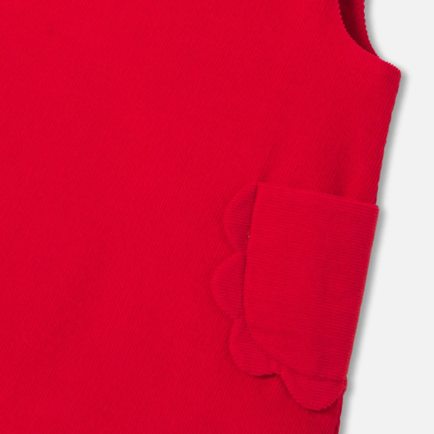 Dresses-Jacadi Baby girl velvet pinafore dress Tomato red