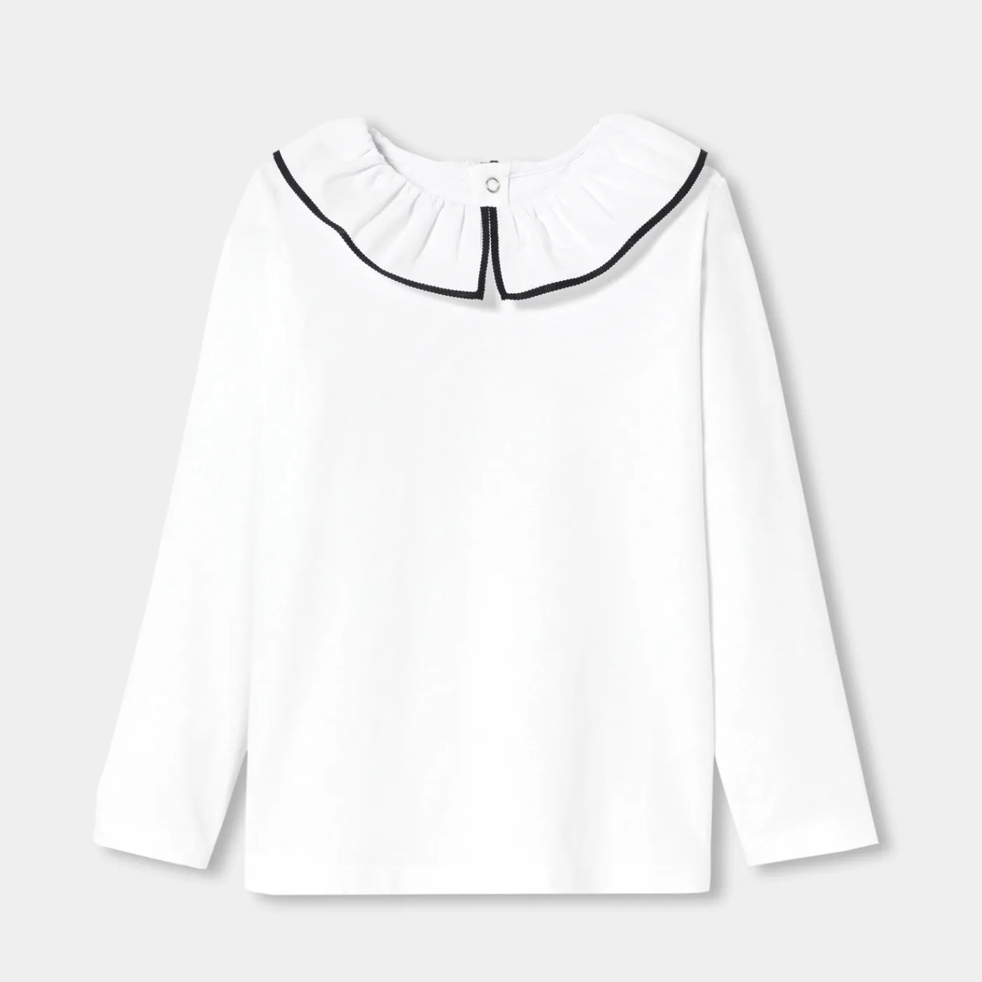 T-Shirts, Polo Shirts-Jacadi Girl long-sleeved T-shirt Jacadi White