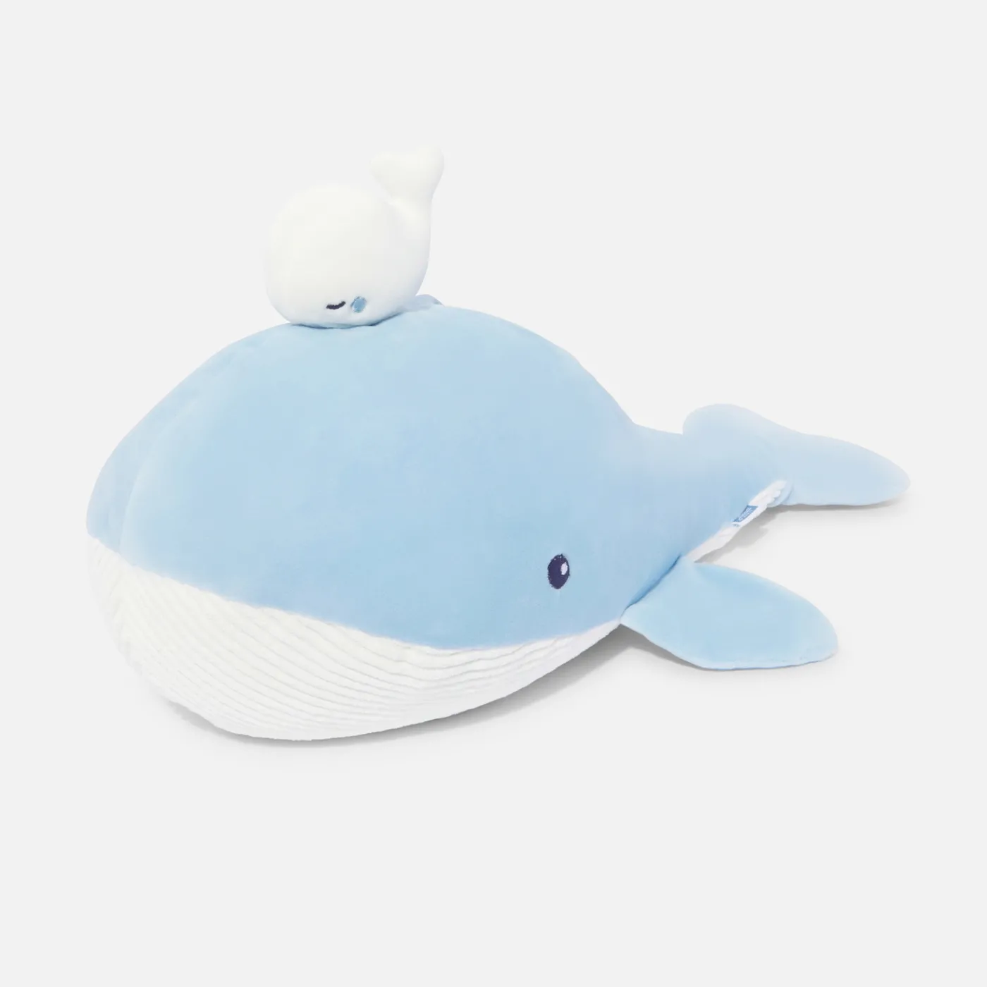 Plush And Activity Toys|Plush And Activity Toys-Jacadi Whale activity plush toy White/Blue