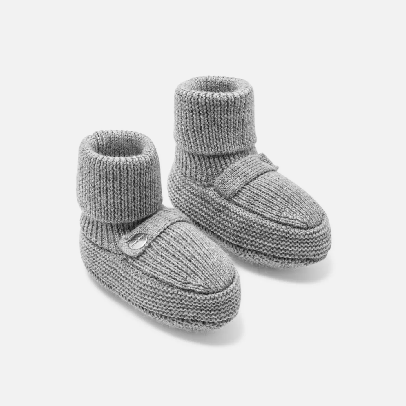 Socks And Booties|Accessories-Jacadi Baby booties Jacadi light Heather Grey