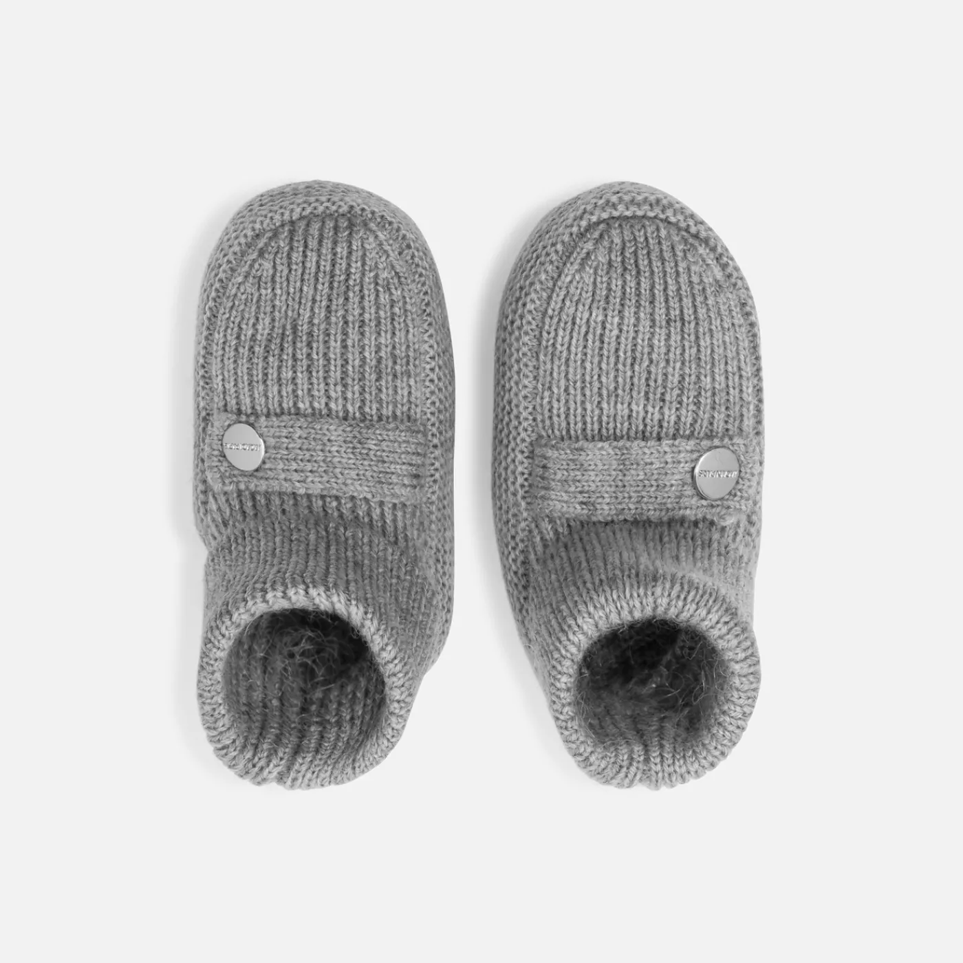 Socks And Booties|Accessories-Jacadi Baby booties Jacadi light Heather Grey
