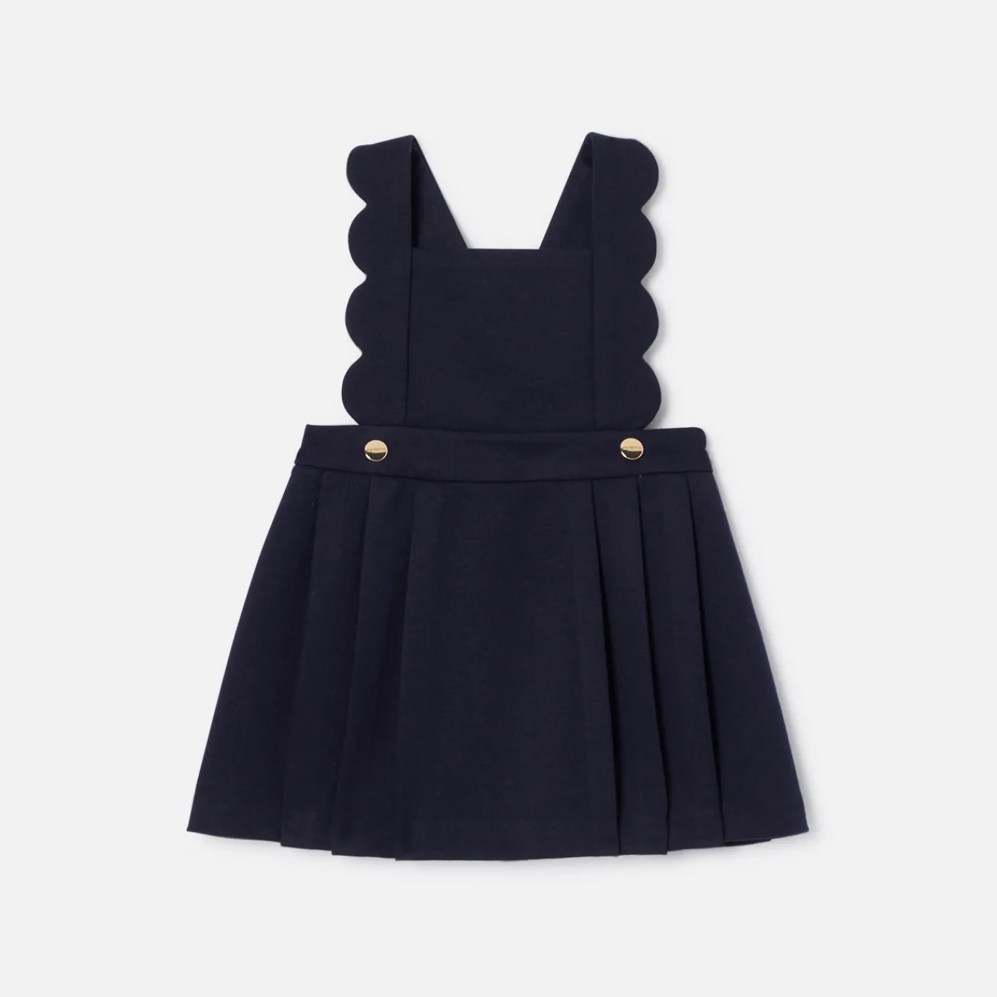 Dresses-Jacadi Baby girl pinafore dress in milano Jacadi Navy