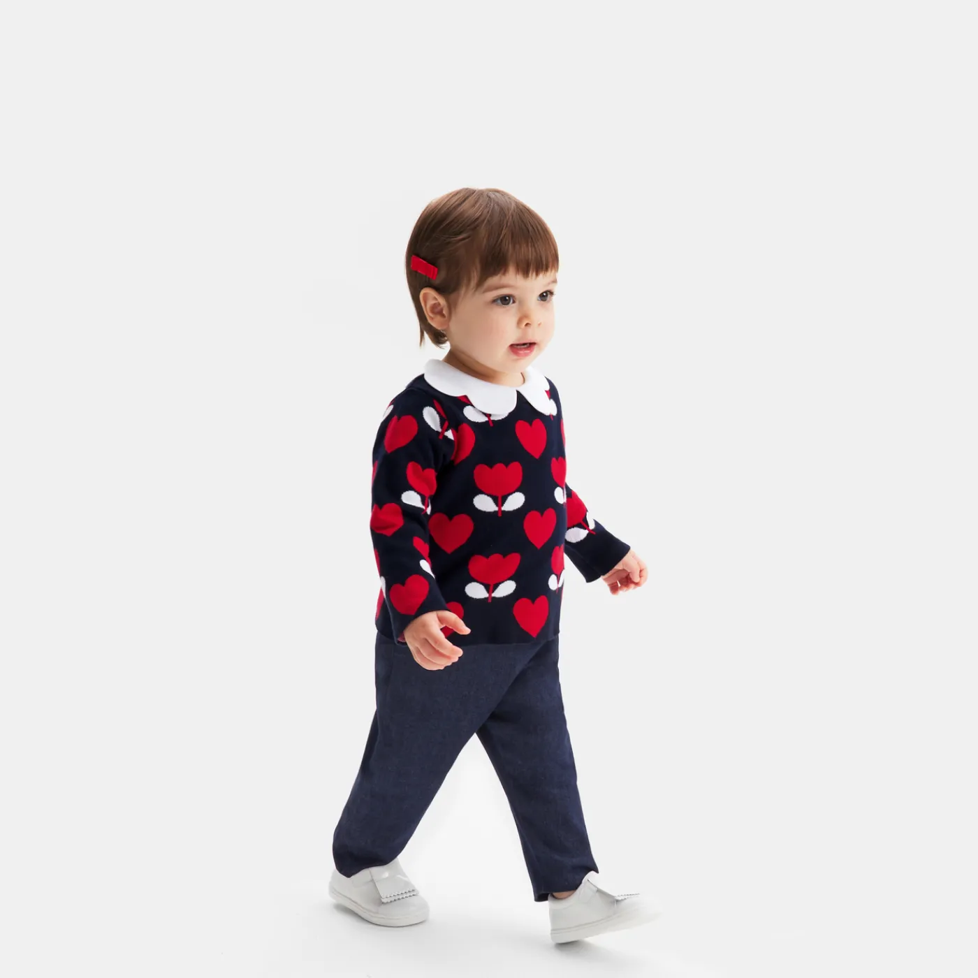 Pants And Shorts-Jacadi Baby girl comfort jeans Dark Denim