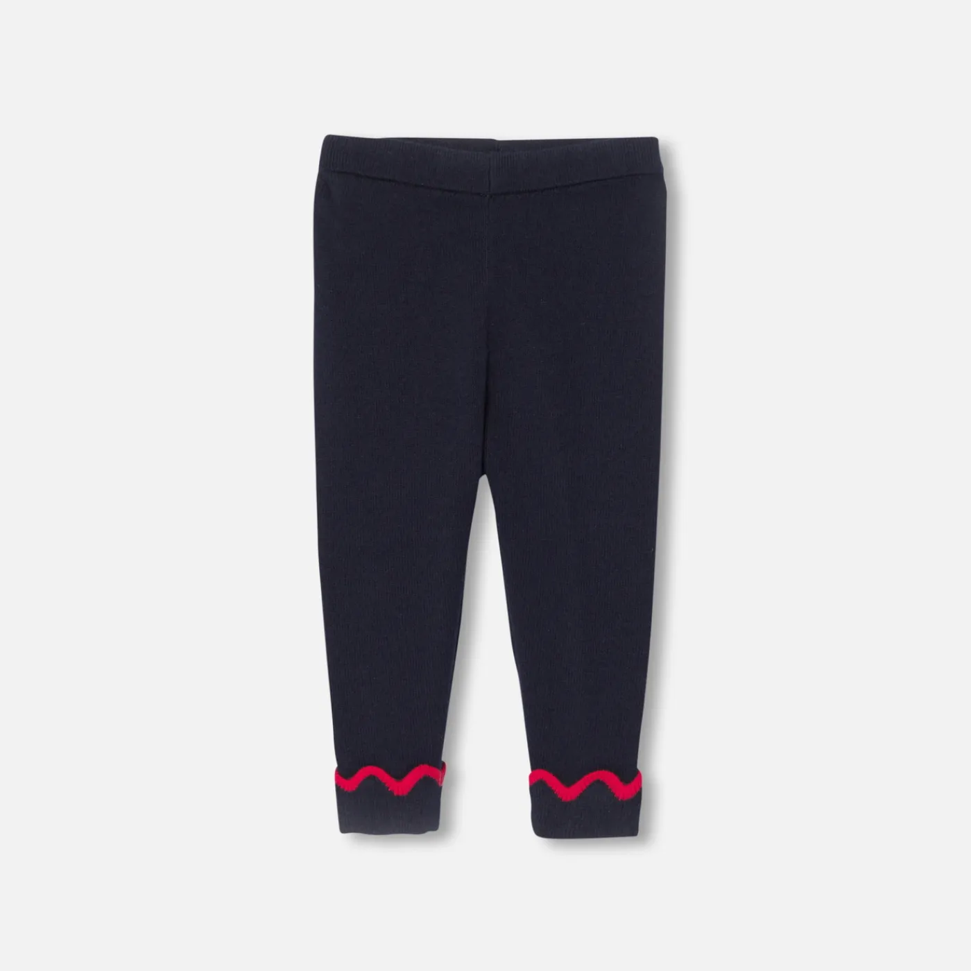 Pants And Shorts-Jacadi Baby girl knitted pants Jacadi Navy