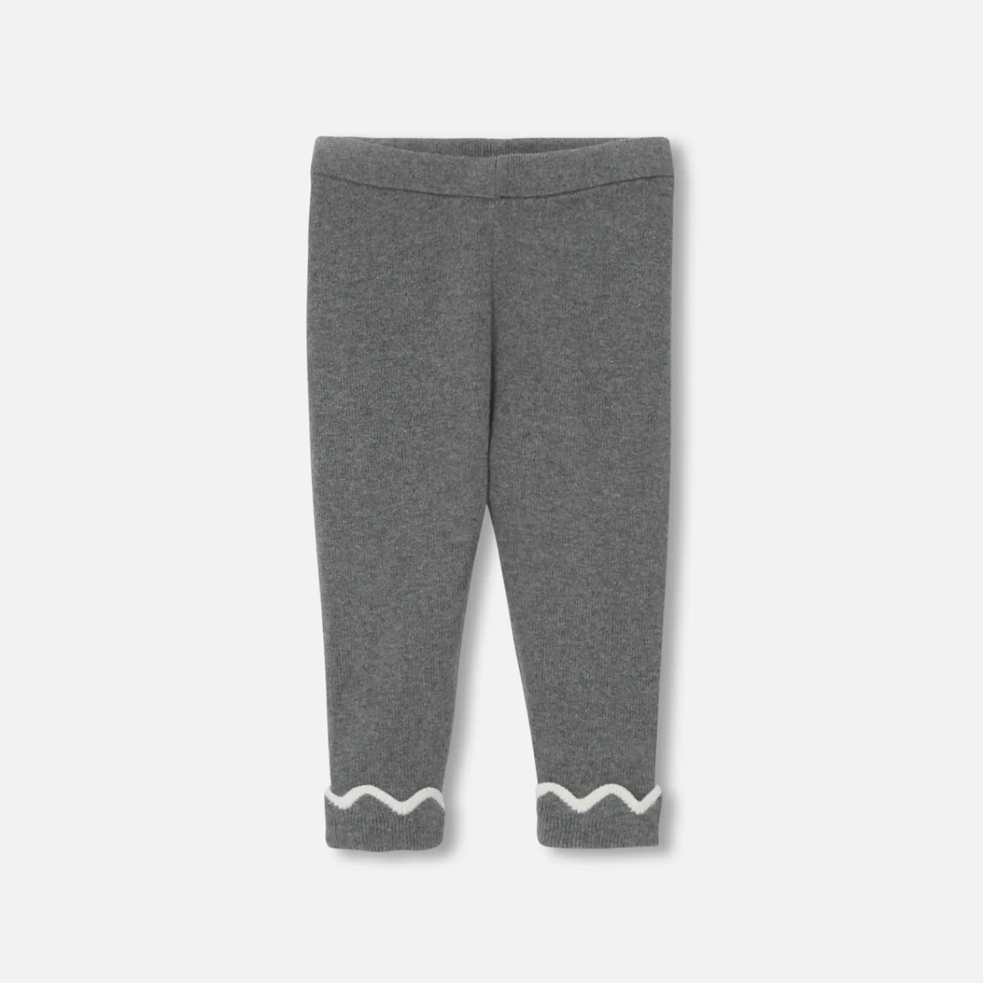 Pants And Shorts-Jacadi Baby girl knitted pants Jacadi Dark grey