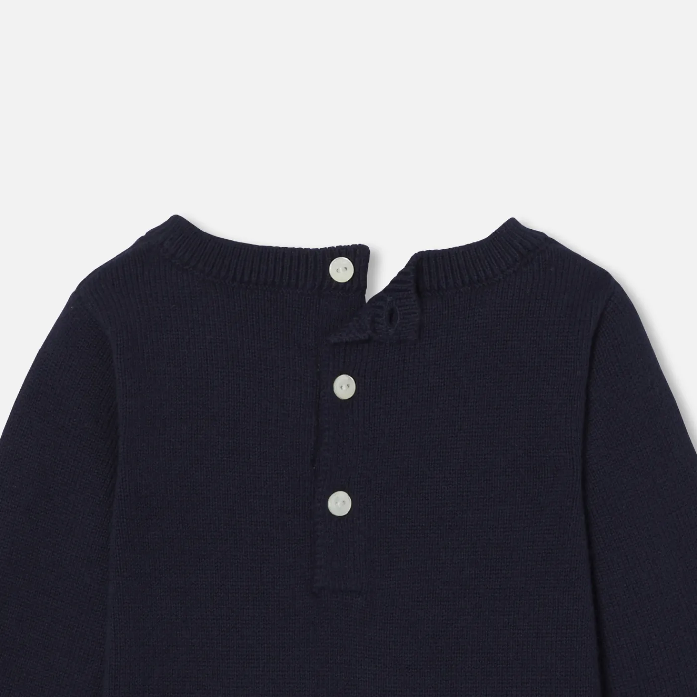 Bloomers, Overalls And Sets-Jacadi Baby boy knitted jumpsuit Navy/Multicolour