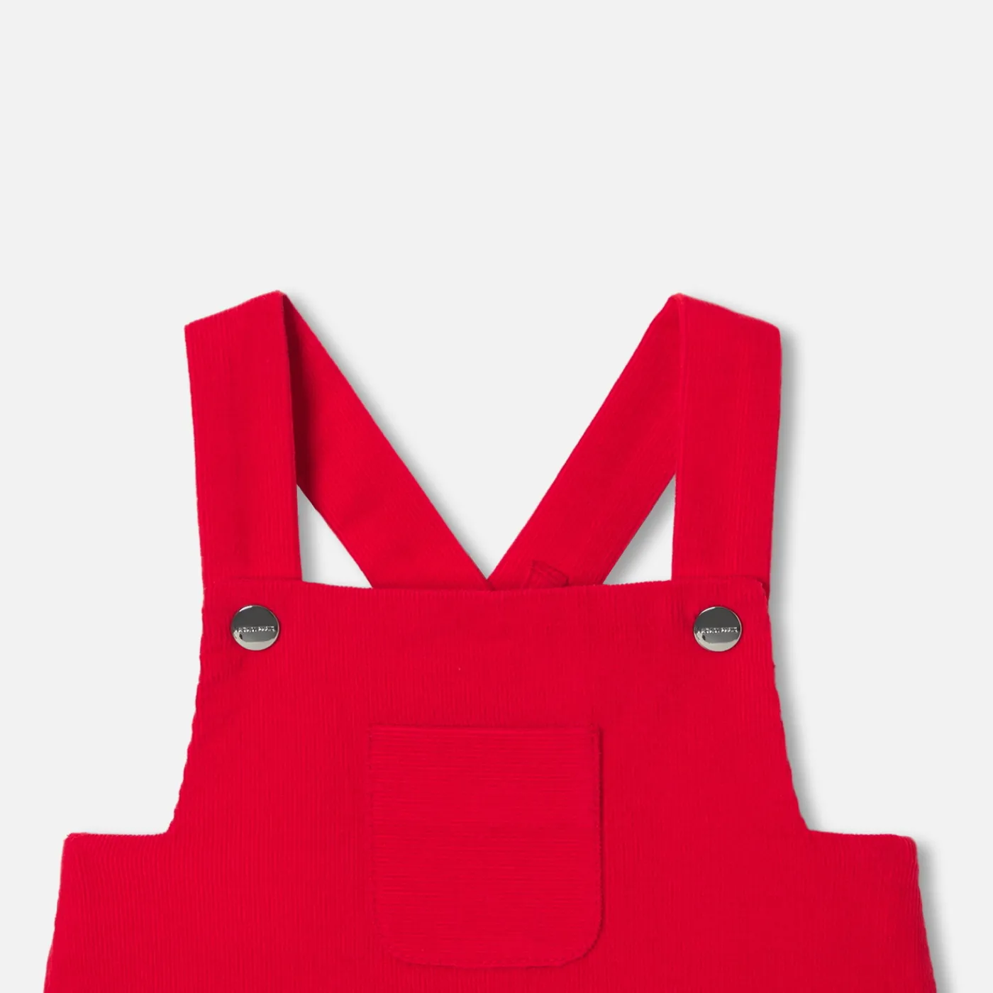 Bloomers, Overalls And Sets-Jacadi Baby boy short velvet overalls Tomato red