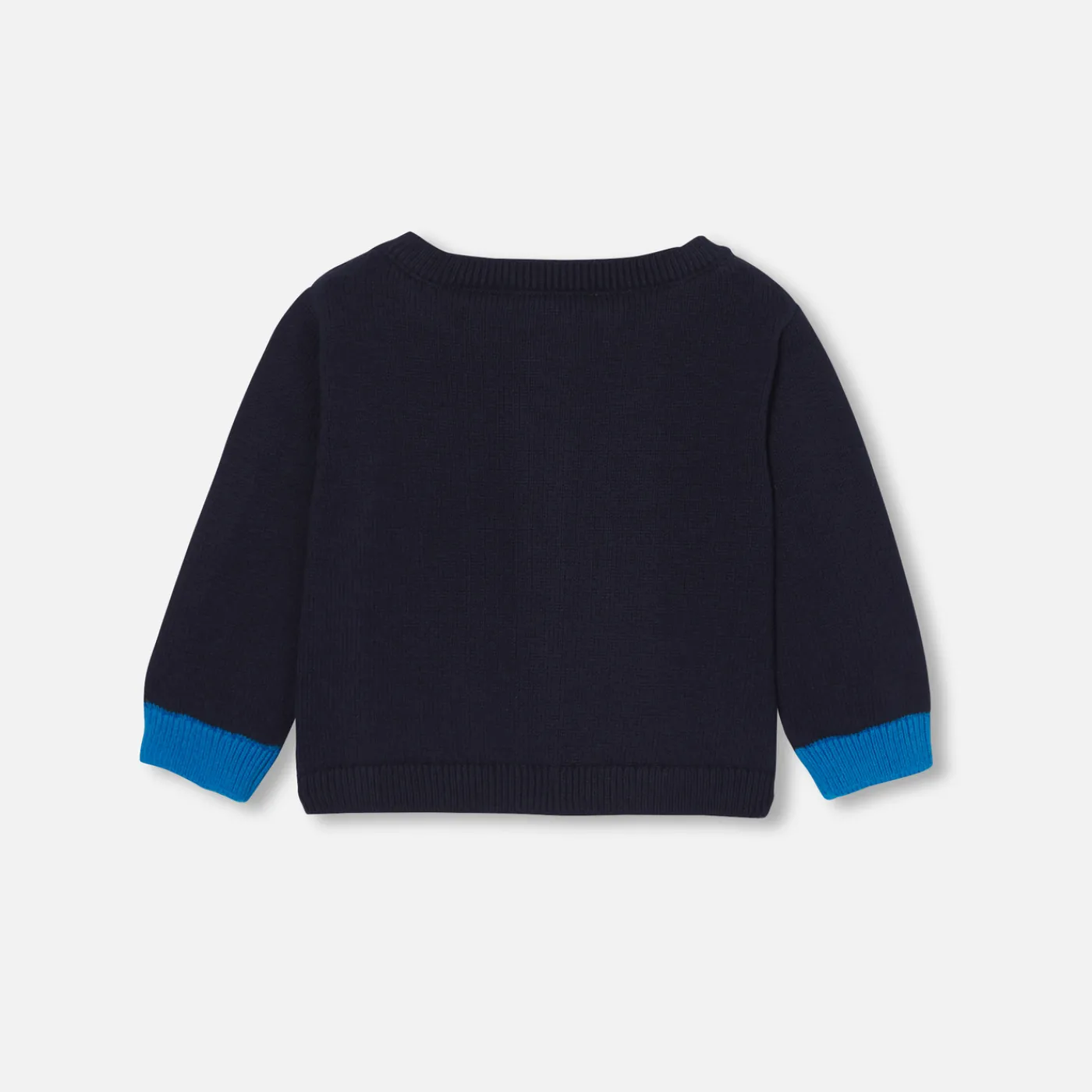 Jumpers, Sweatshirts And Cardigans-Jacadi Baby boy jersey cardigan Navy/Multicolour
