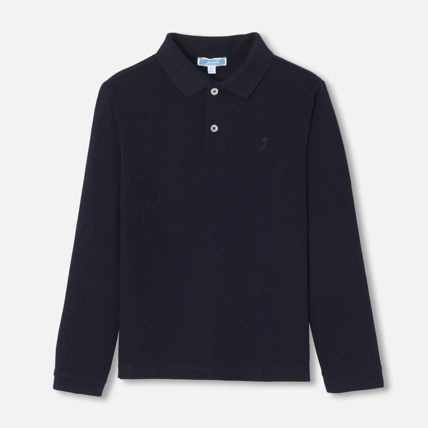 T-Shirts And Polo Shirts-Jacadi Boy long-sleeved polo Jacadi Navy