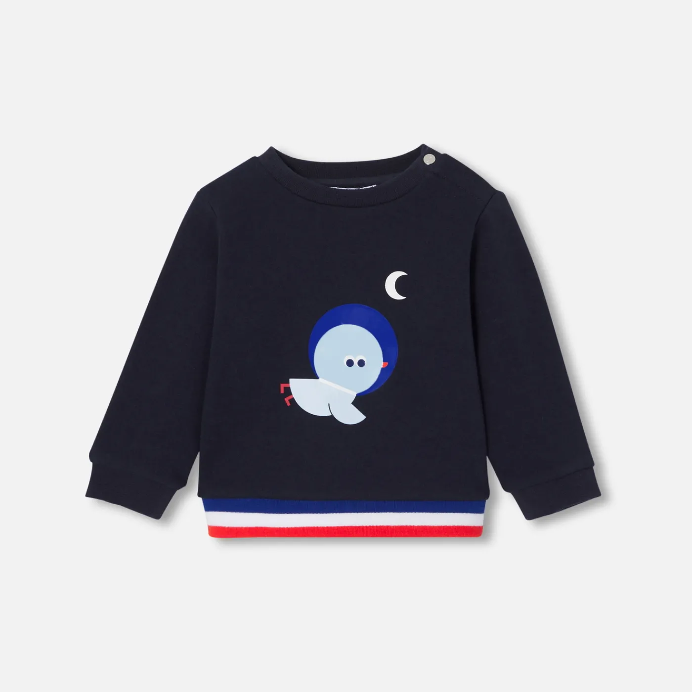 Sweaters, Sweatshirts And Cardigans-Jacadi Baby boy fleece sweatshirt Jacadi Navy