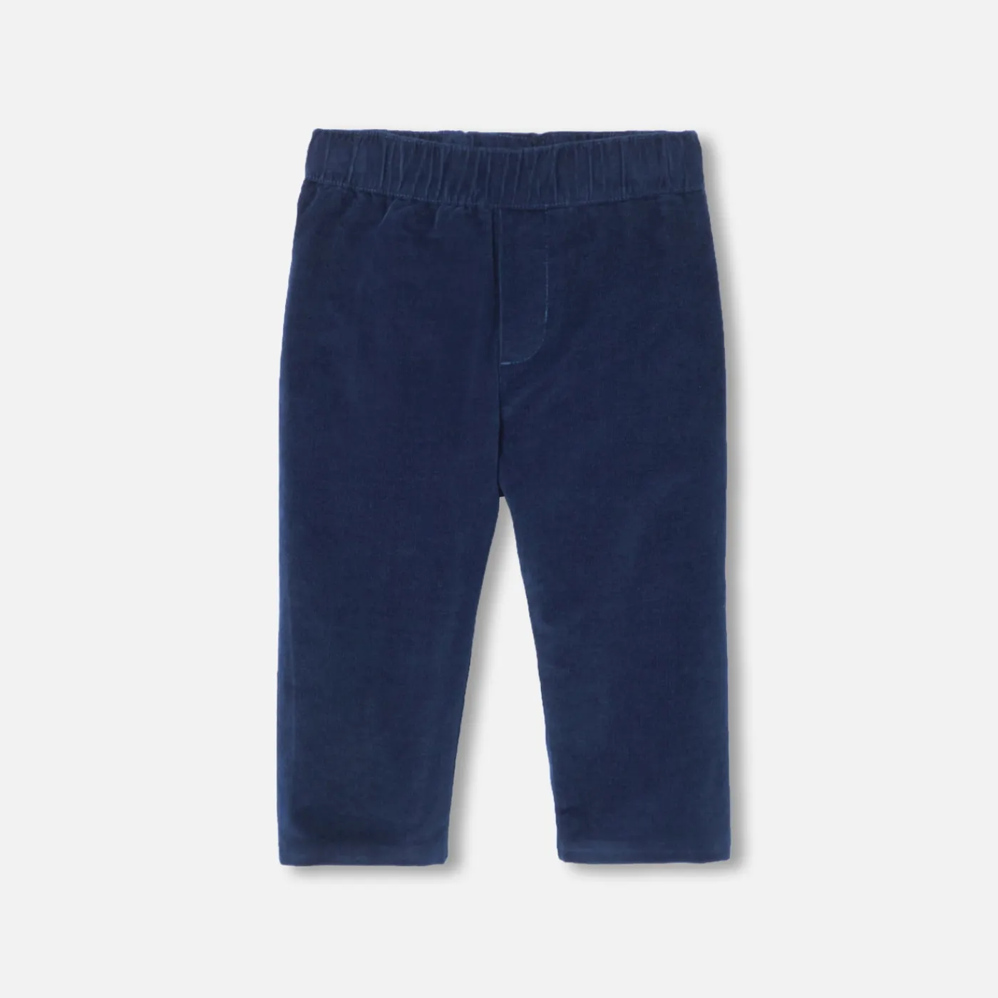 Pants And Shorts-Jacadi Baby boy velour pants Navy blue