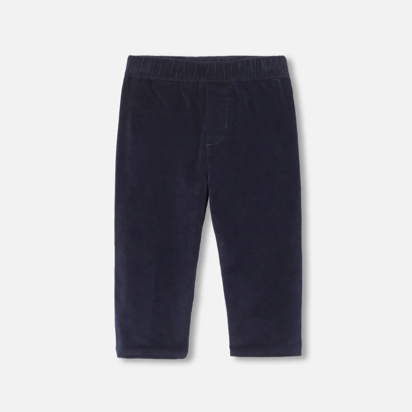 Pants And Shorts-Jacadi Baby boy velour pants Jacadi Navy