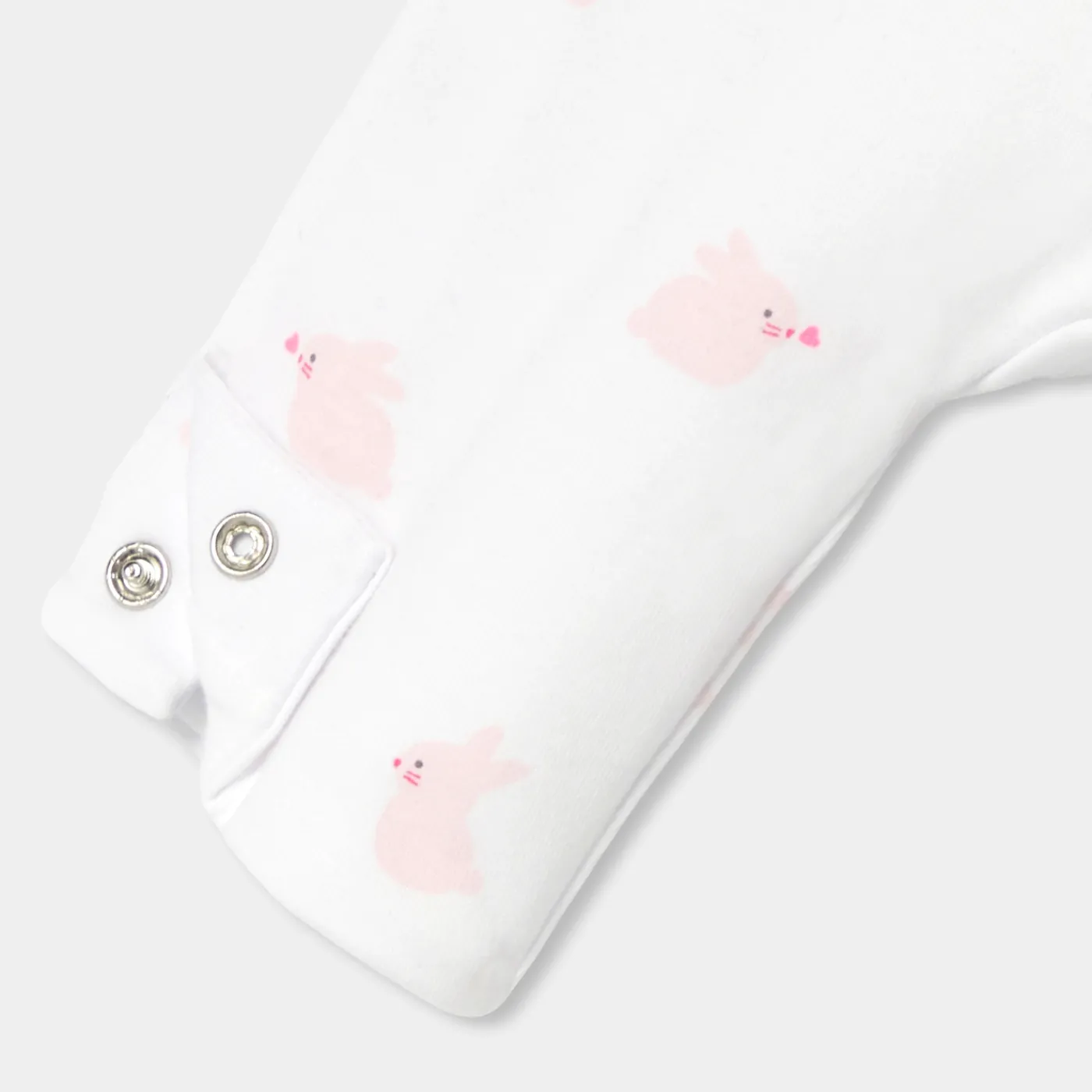 Bloomers, Overalls And Sets-Jacadi Baby girl jersey jumpsuit White/Pink