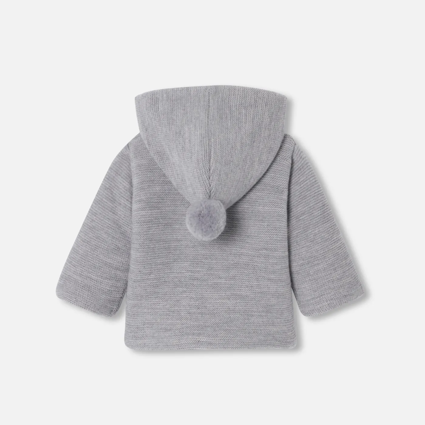 Coats And Outerwear|Coats And Outerwear-Jacadi Baby knitted burnous jacket Jacadi light Heather Grey