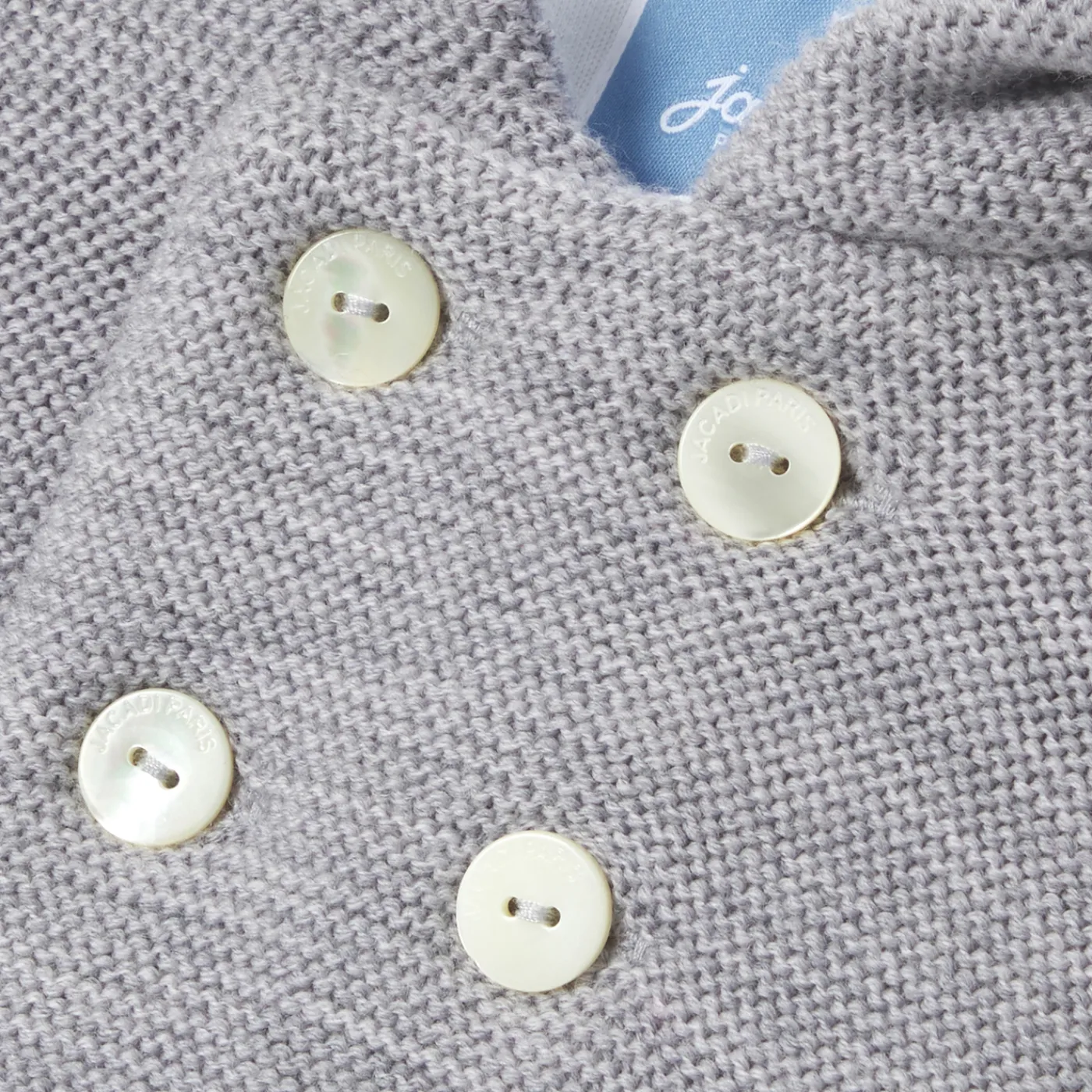 Coats And Outerwear|Coats And Outerwear-Jacadi Baby knitted burnous jacket Jacadi light Heather Grey