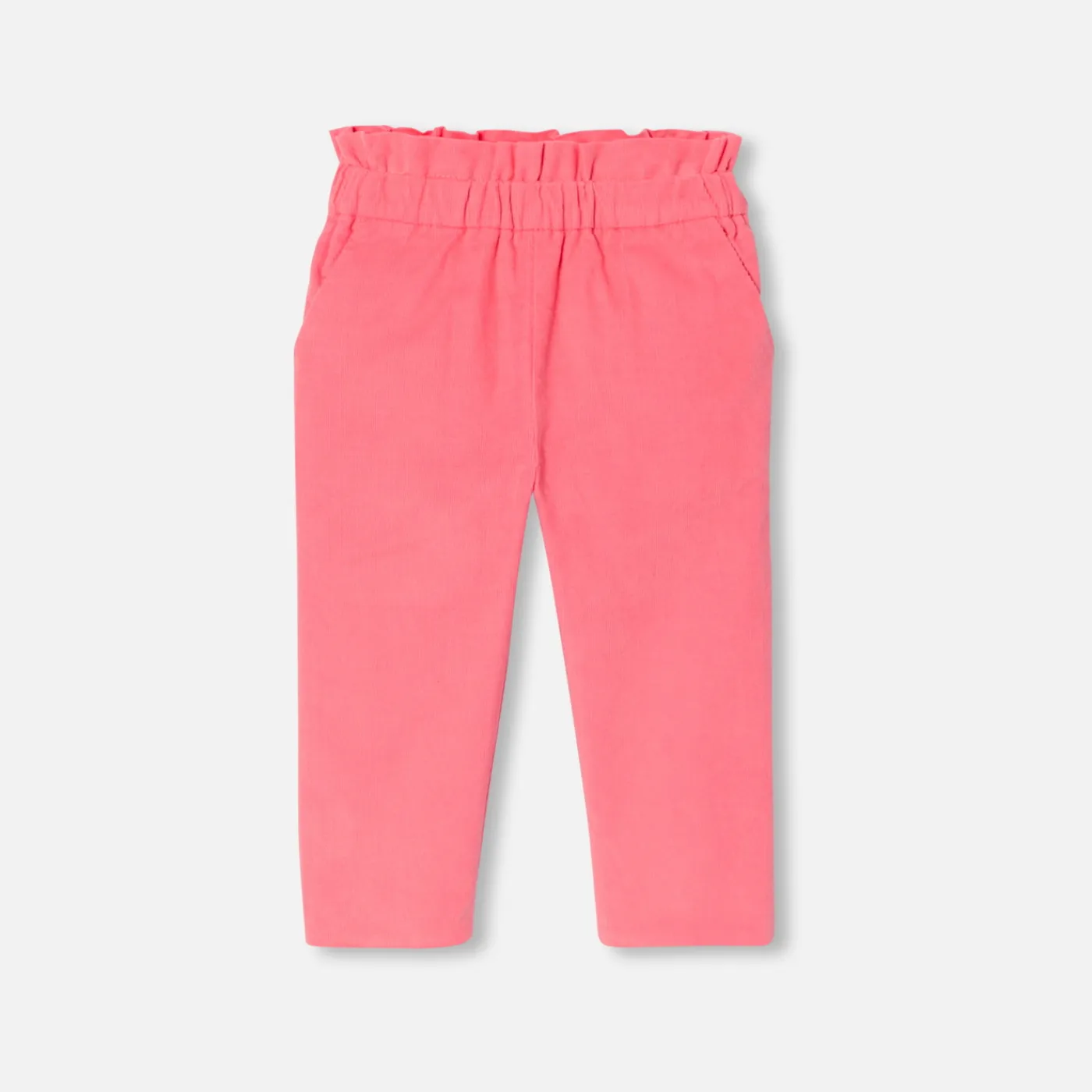 Pants And Shorts-Jacadi Baby girl velour pants Coral