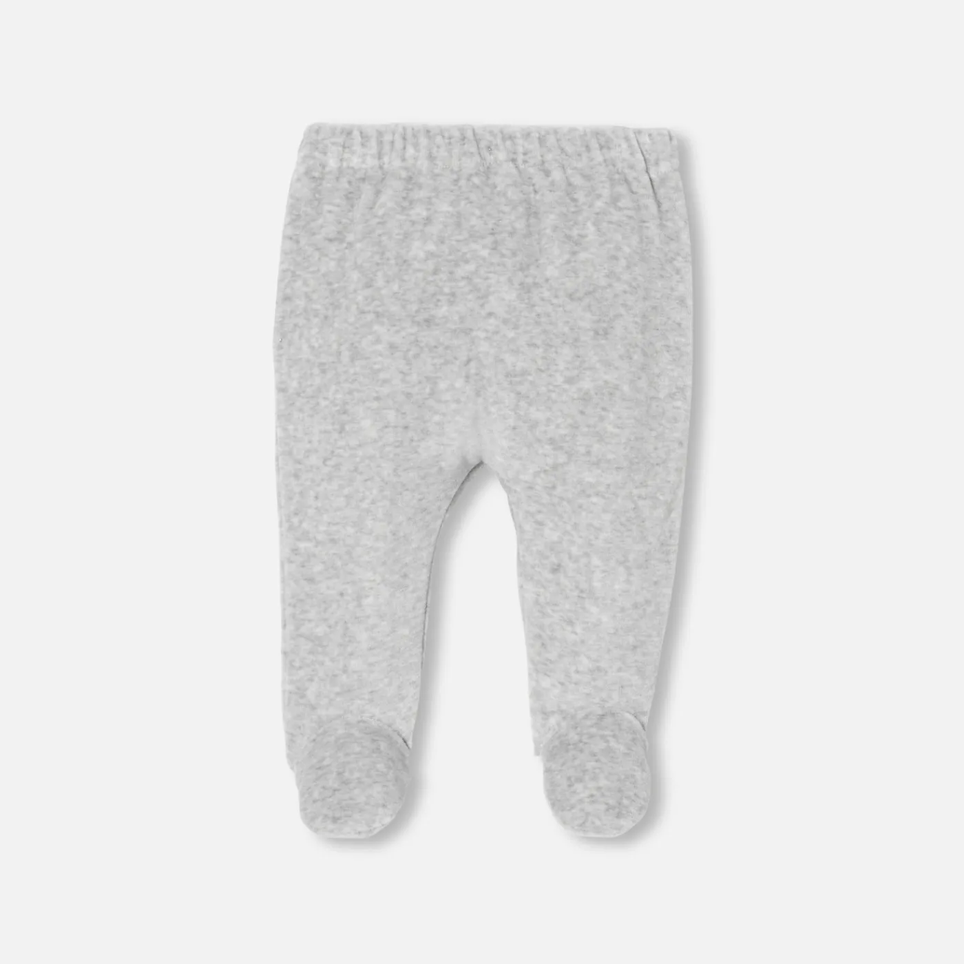 Bloomers, Overalls And Sets-Jacadi Velvet baby comfort set Jacadi light Heather Grey