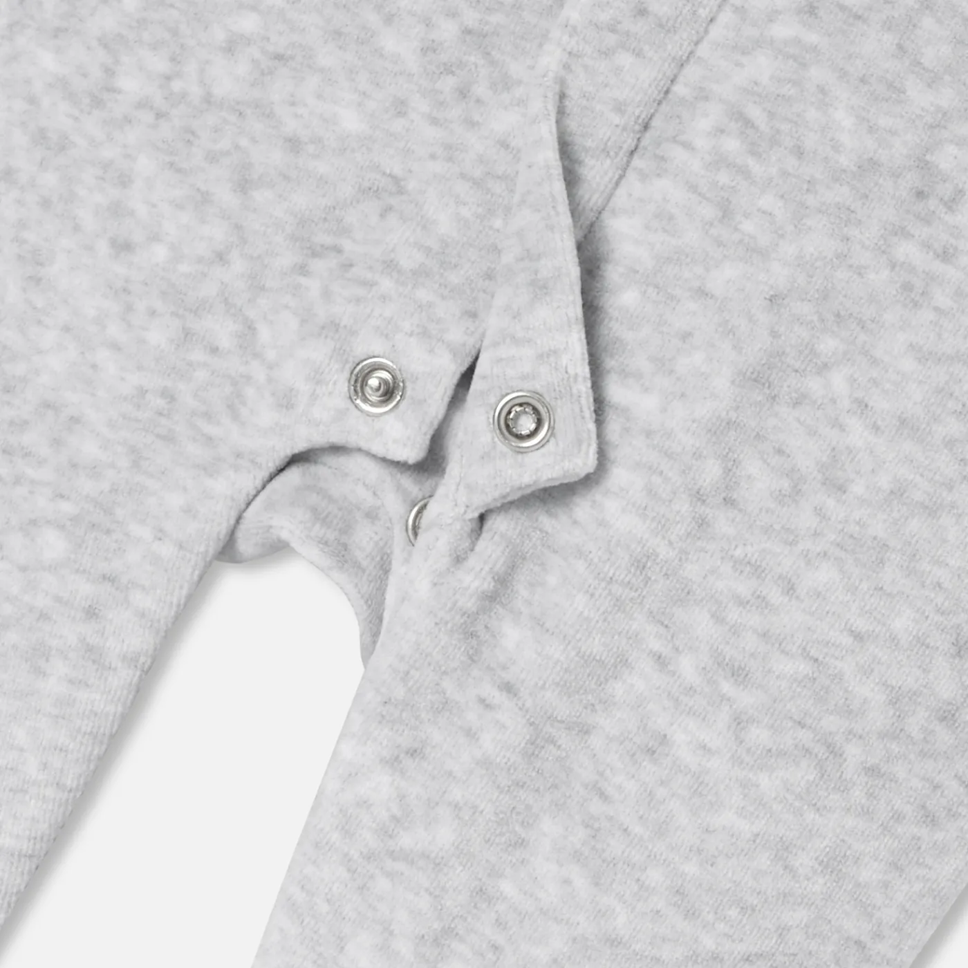 Pajamas|Pajamas-Jacadi Baby velvet pajamas Jacadi light Heather Grey