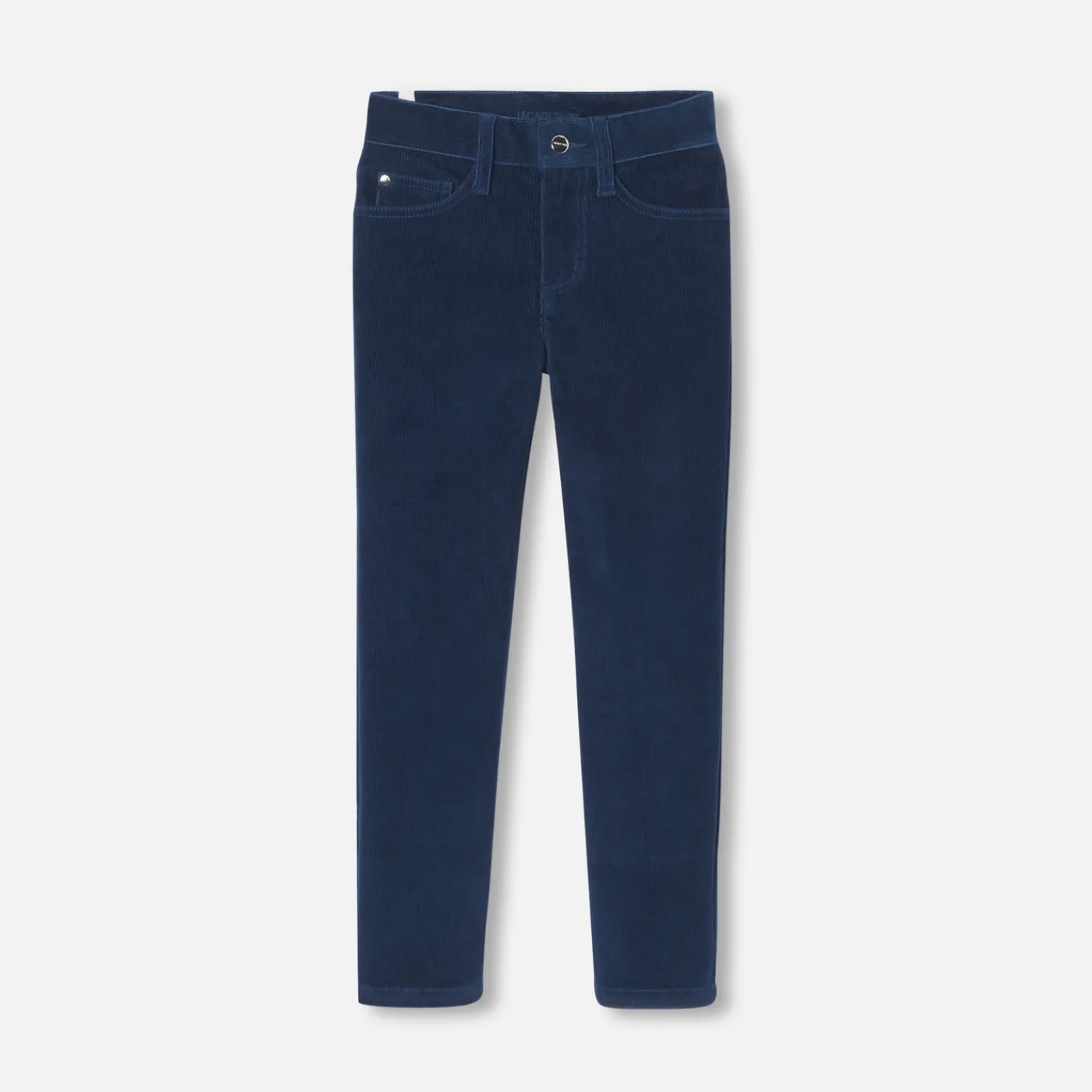 Pants And Sweatpants-Jacadi Boy velour pants Navy blue