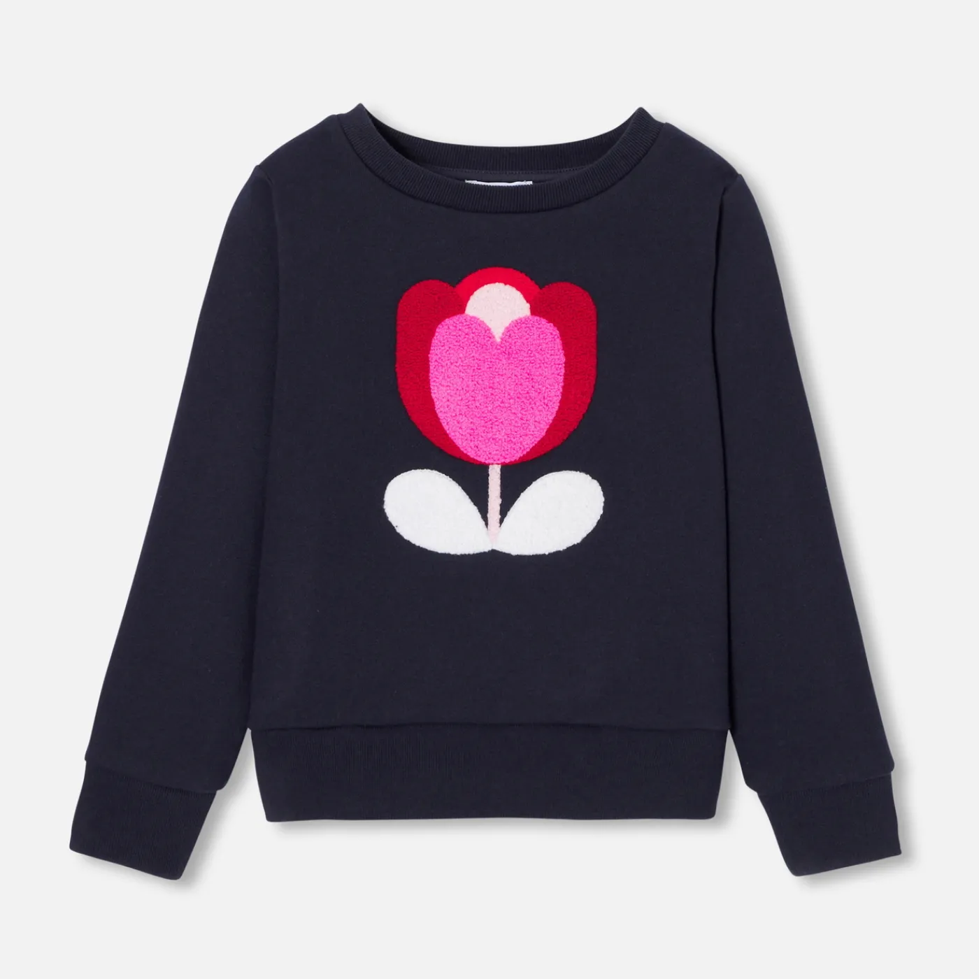 Cardigans, Sweaters And Sweatshirts-Jacadi Girl fleece sweatshirt Jacadi Navy